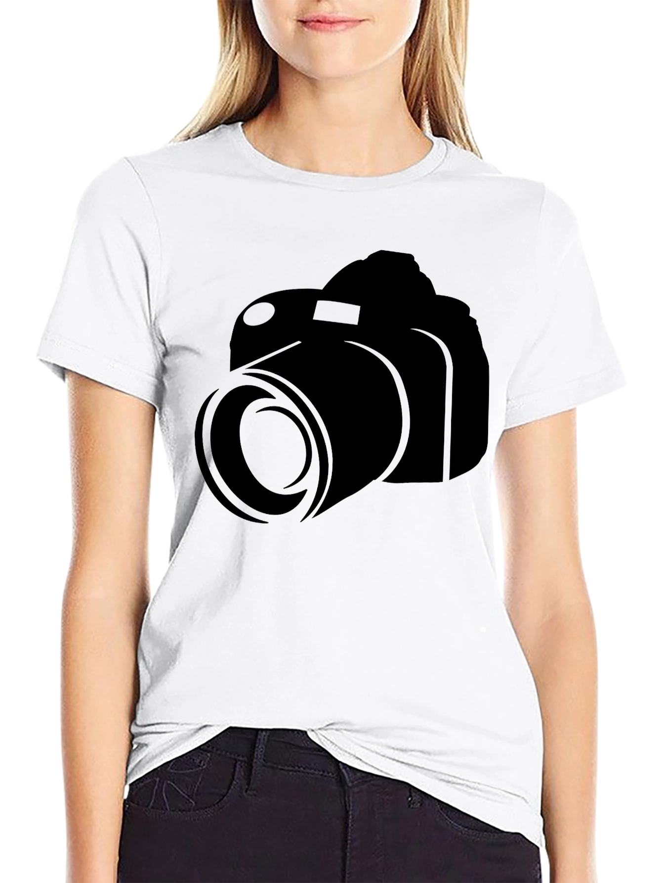 Black Camera Graphic Tee - Photographer Gift