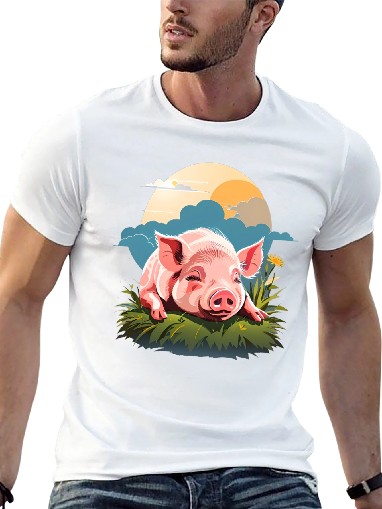 Cute Piglet Graphic Tee - Unisex Comfort Fit
