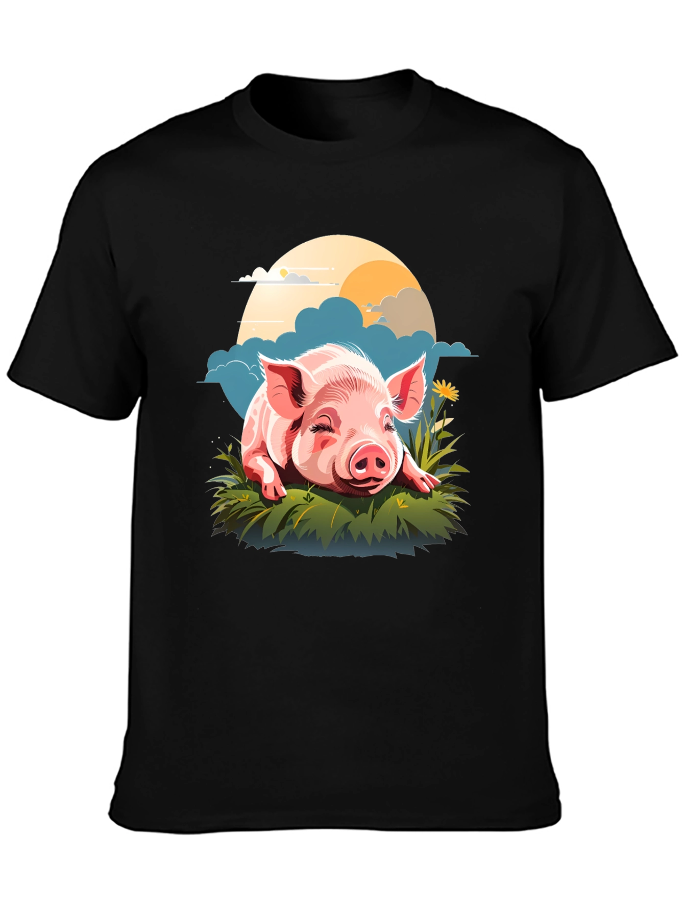 Cute Piglet Graphic Tee - Unisex Comfort Fit