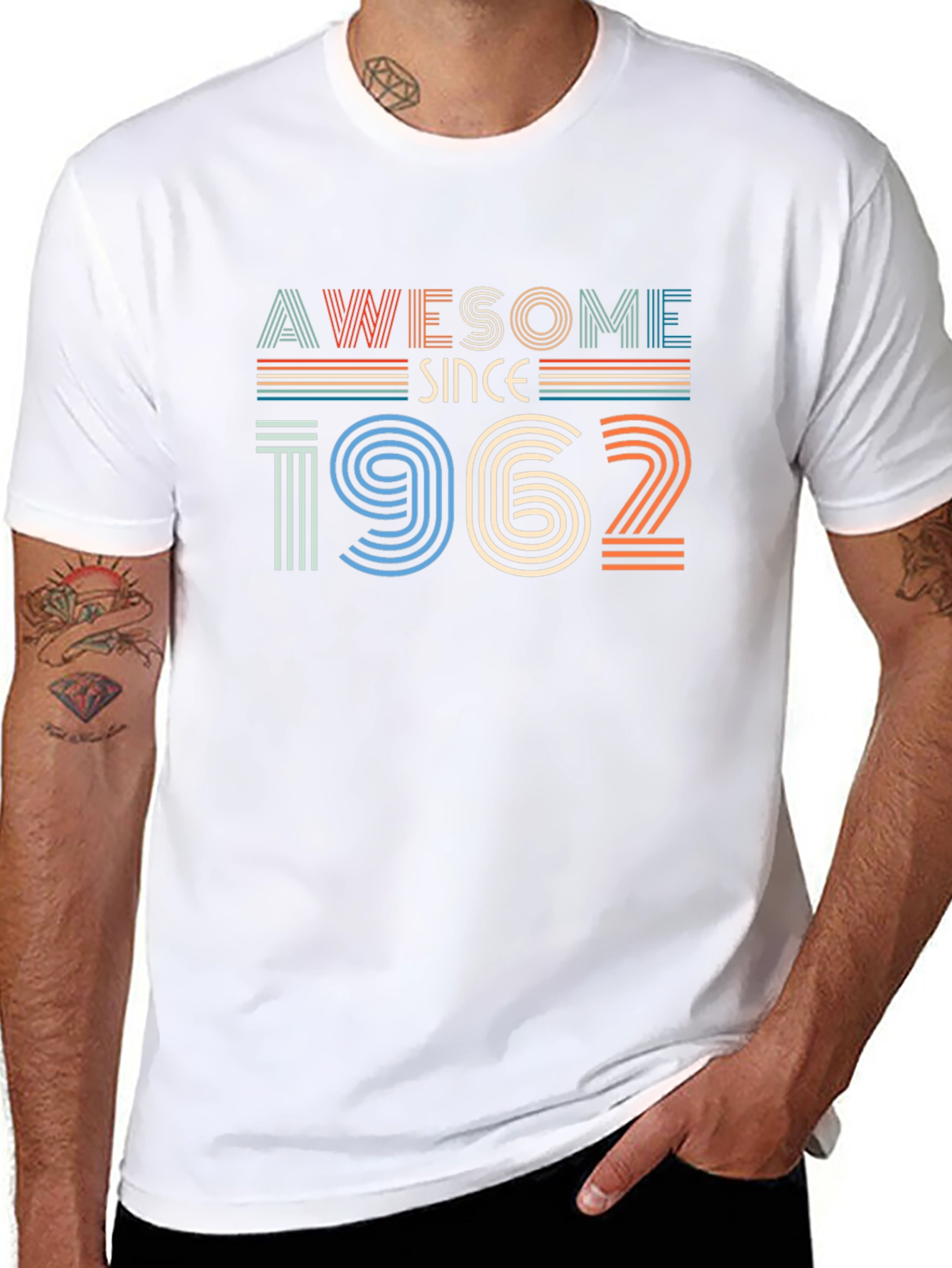Awesome Since 1962 Black Graphic Tee
