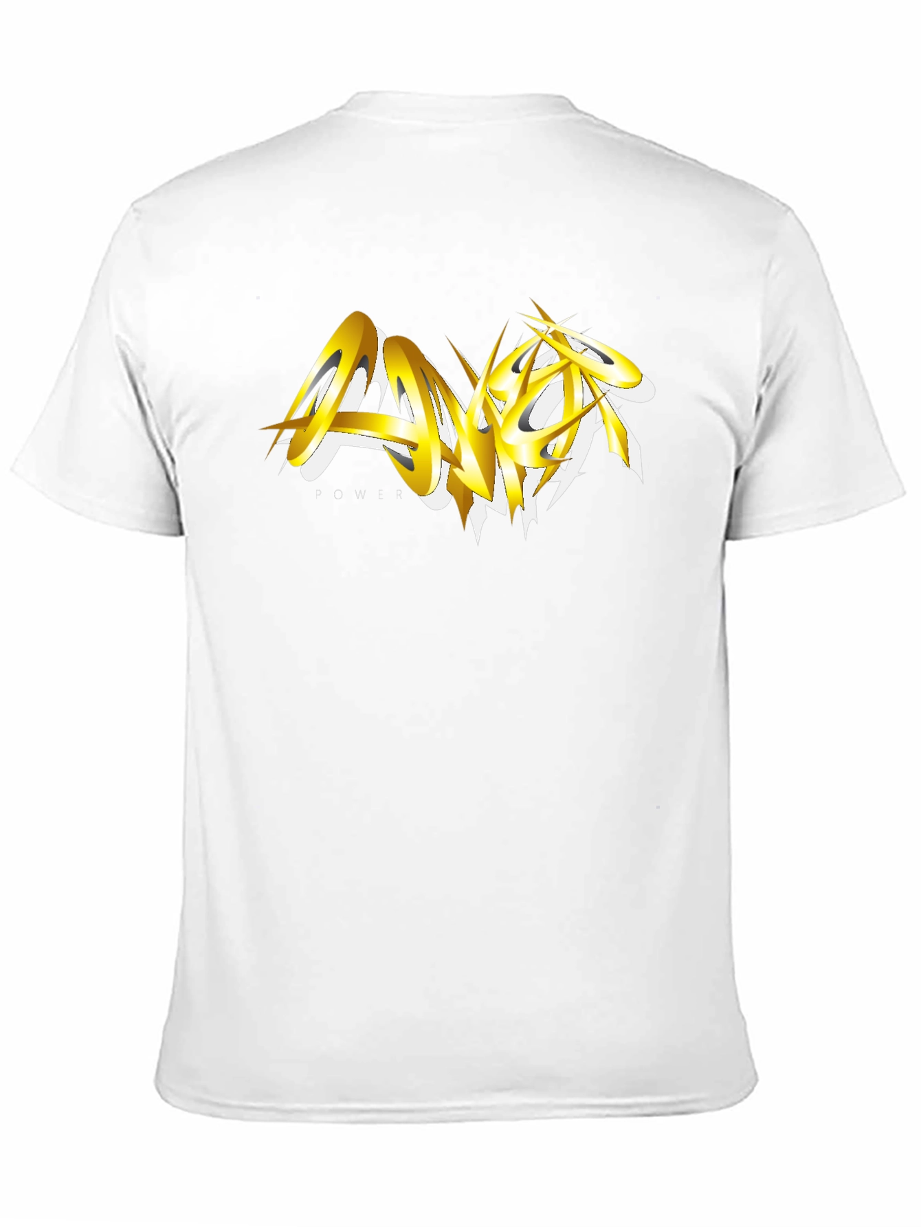 Bold Gold Graphic Black T-Shirt