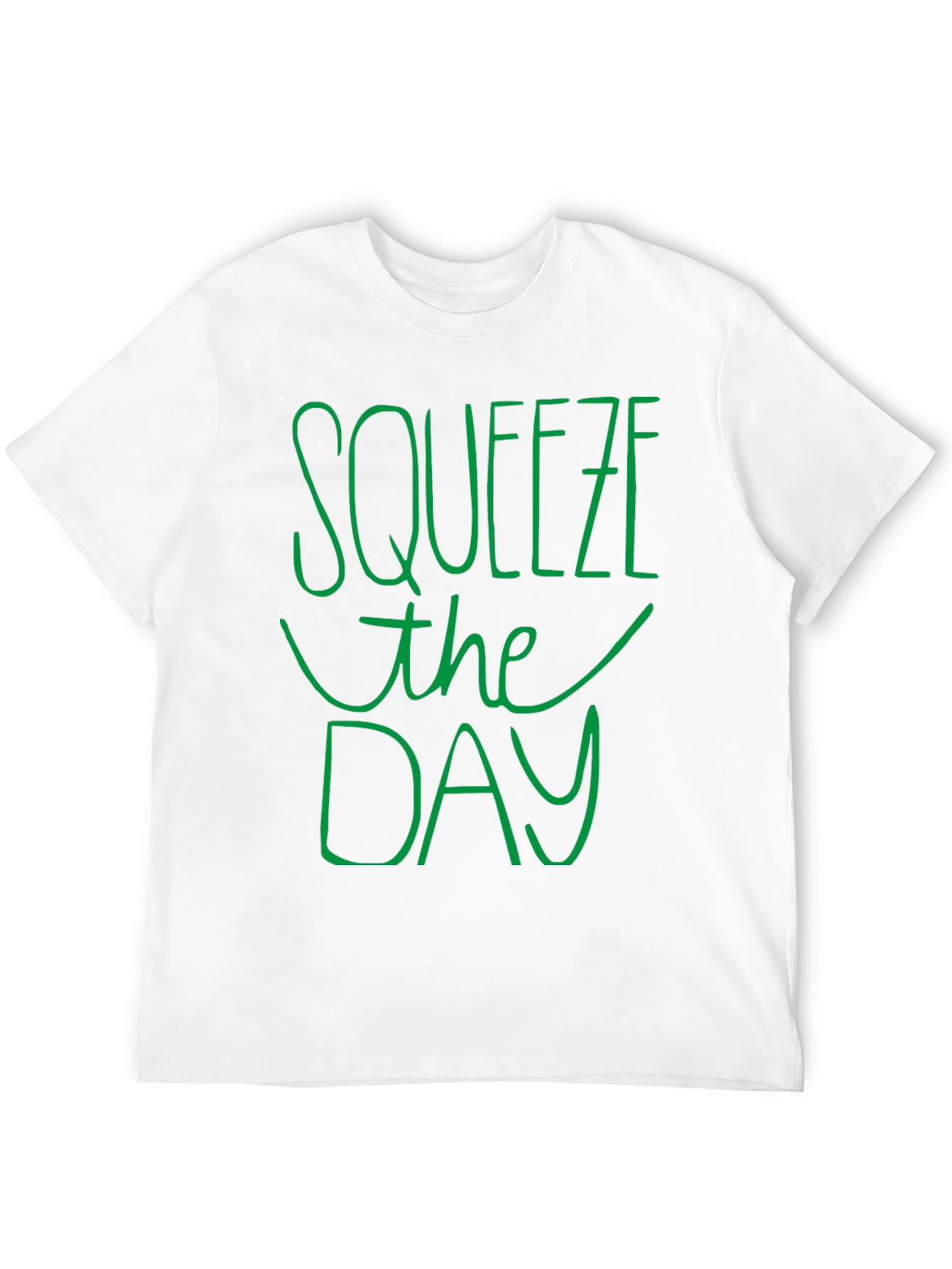 Squeeze the Day Graphic Tee - Black Casual T-Shirt
