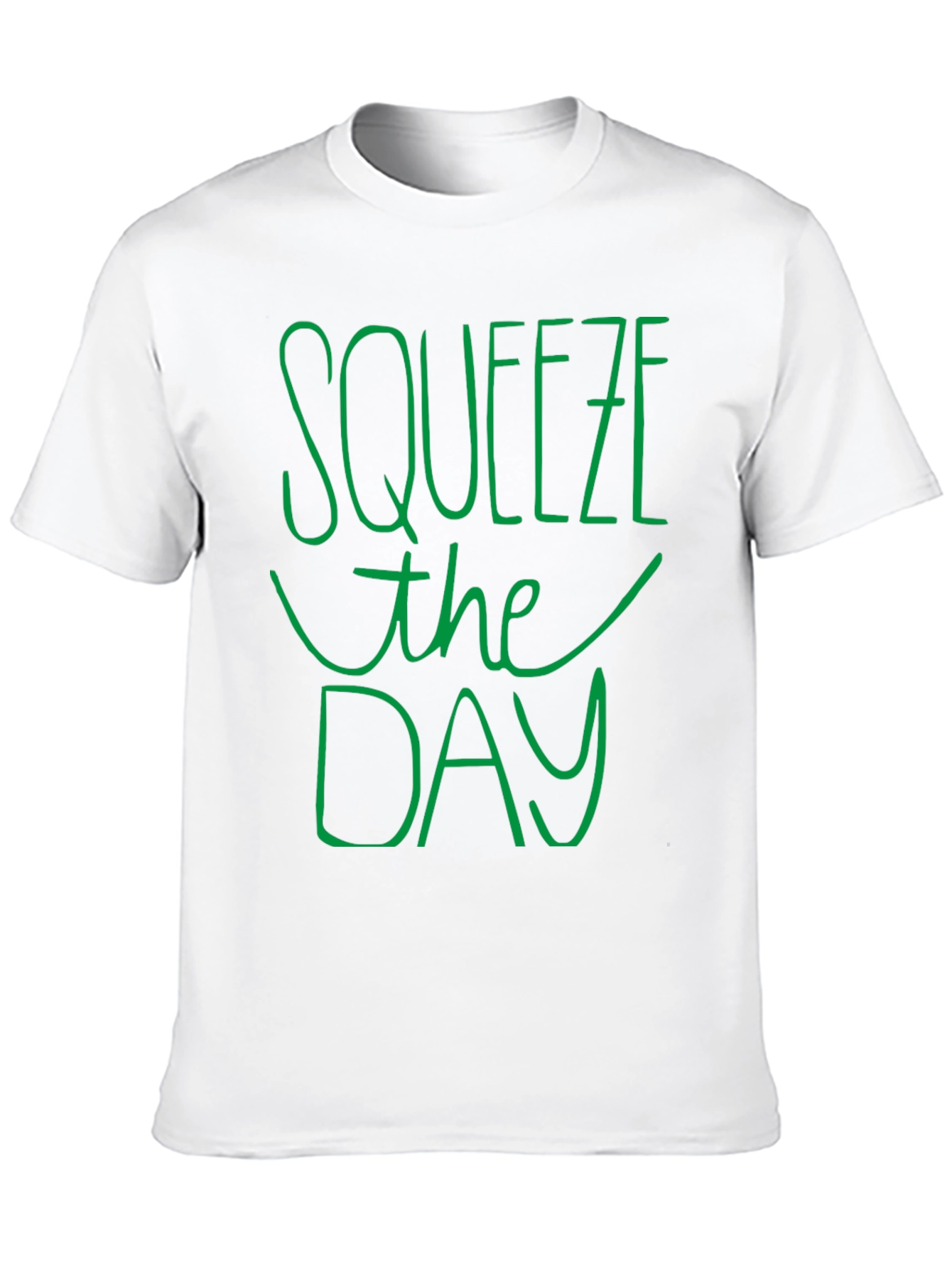 Squeeze the Day Graphic Tee - Black Casual T-Shirt