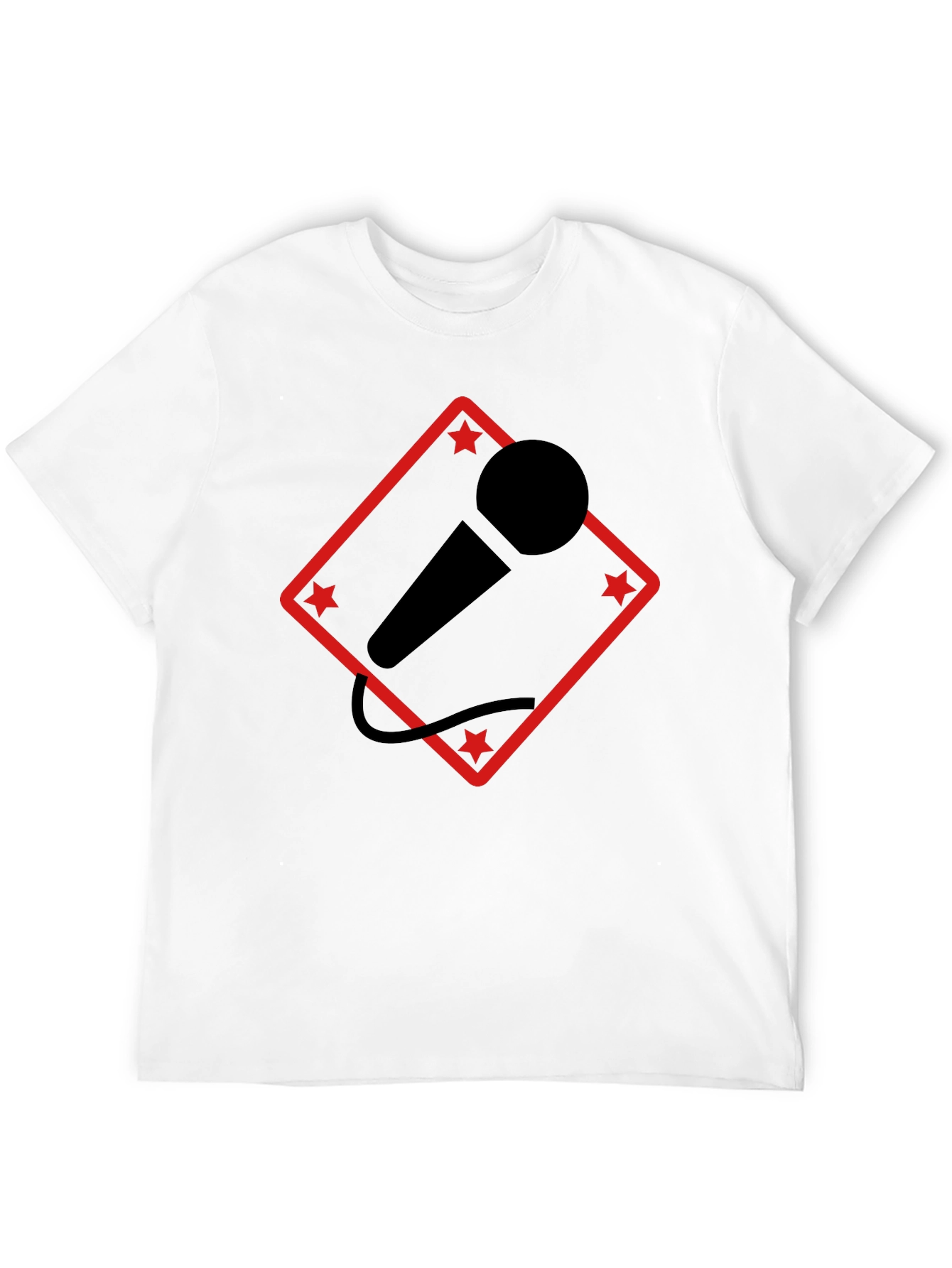 Mic Star T-Shirt - Black Graphic Tee