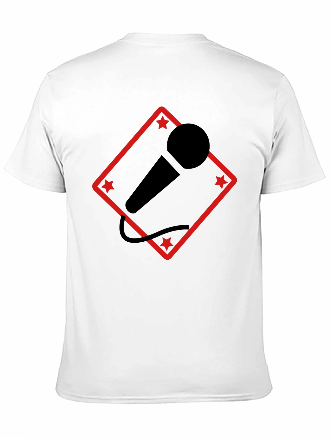Mic Star T-Shirt - Black Graphic Tee