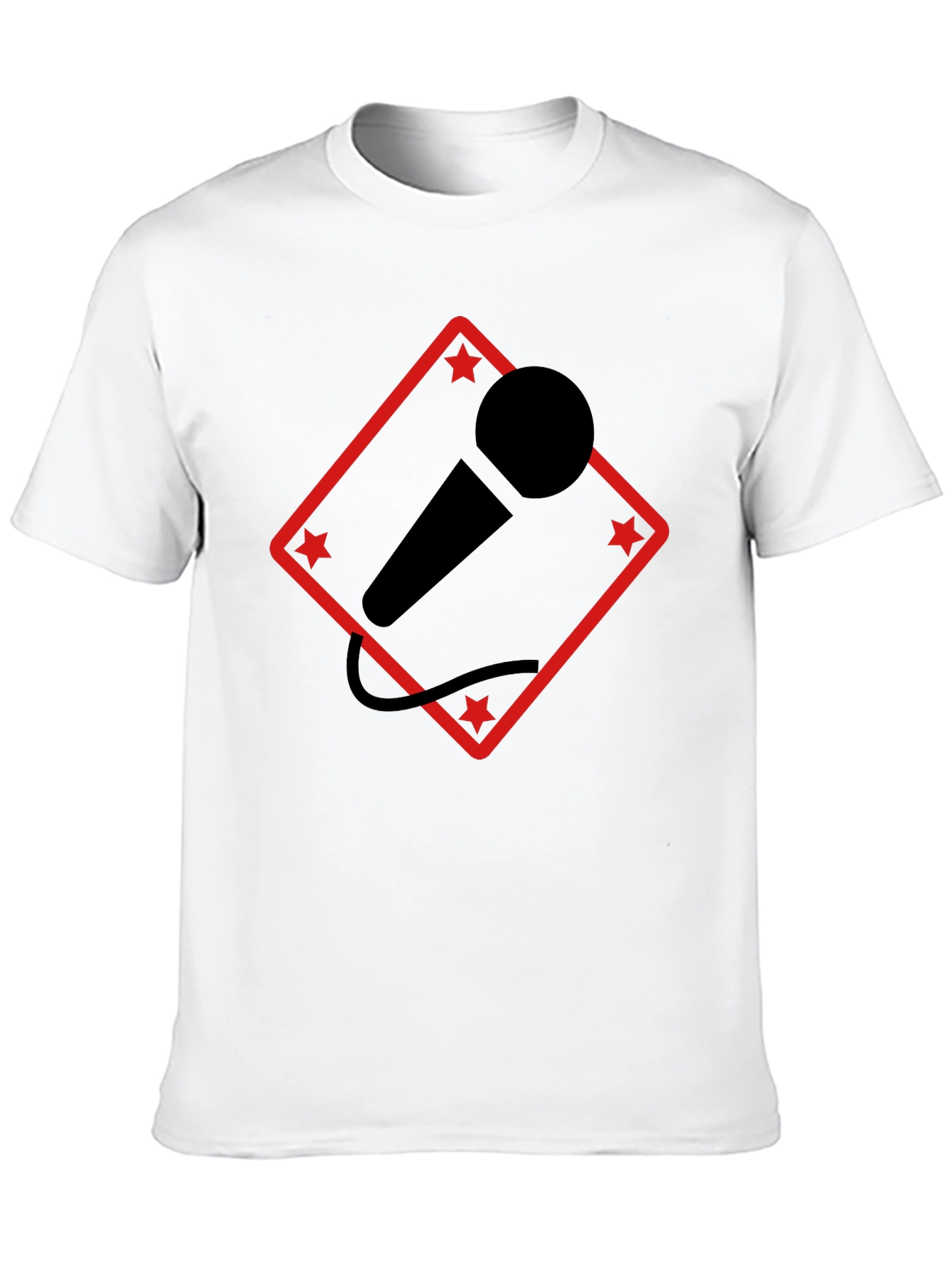 Mic Star T-Shirt - Black Graphic Tee