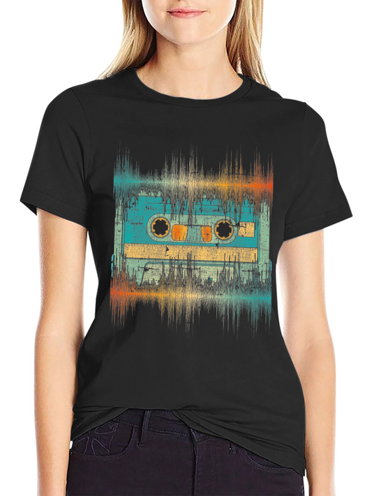 Retro Mixtape Graphic Tee - Vintage Music Lover T-Shirt