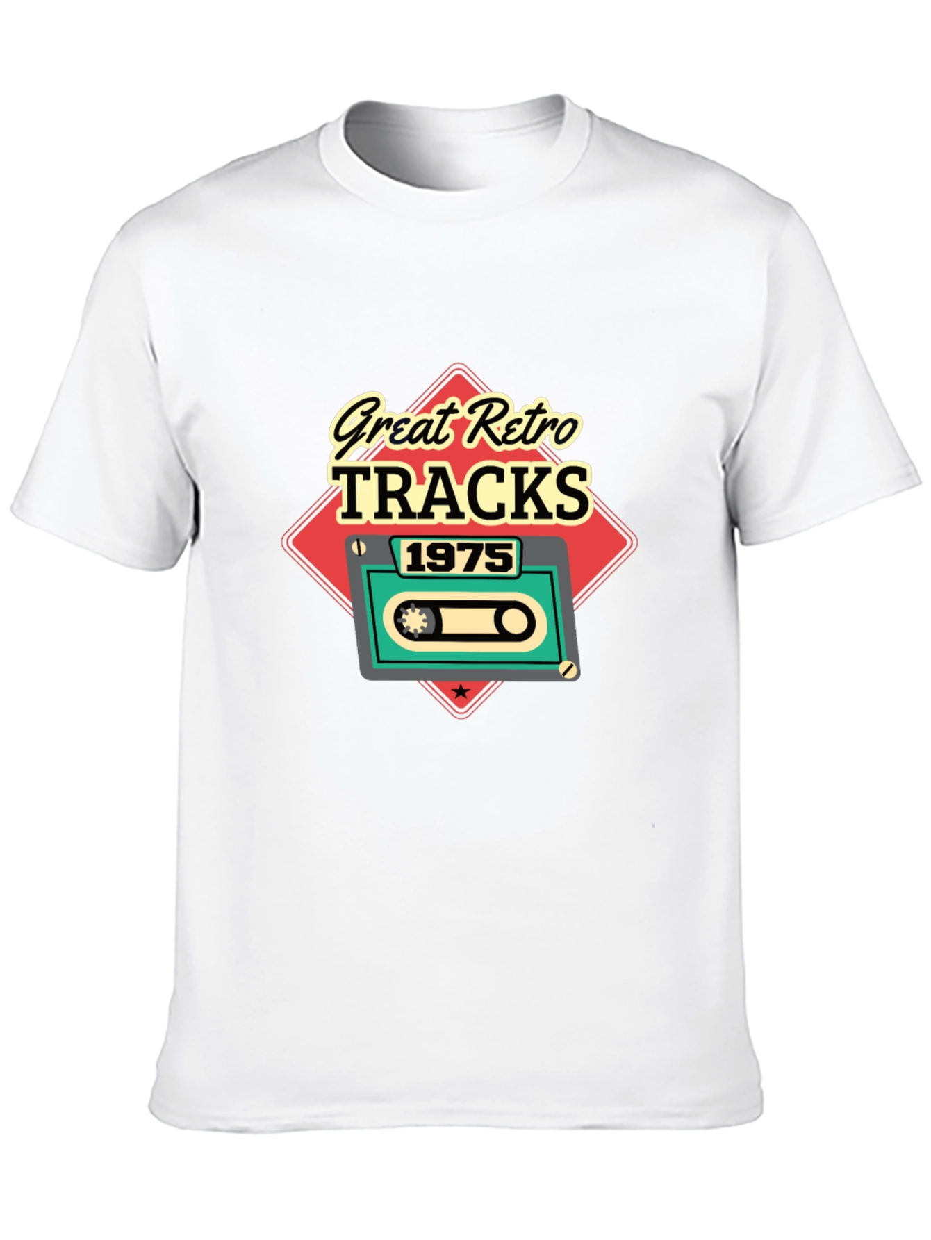 Great Retro Tracks 1975 Graphic T-Shirt