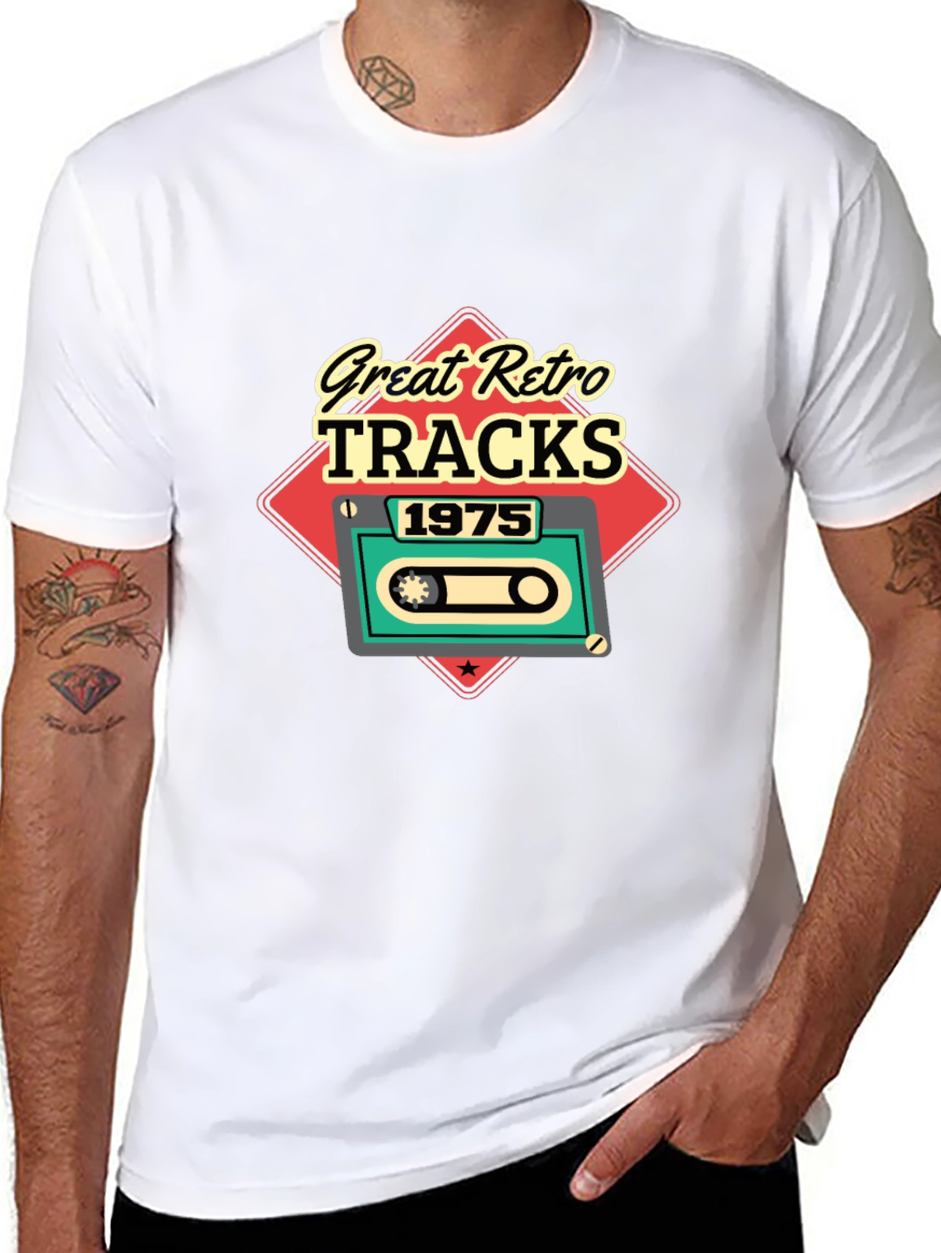 Great Retro Tracks 1975 Graphic T-Shirt