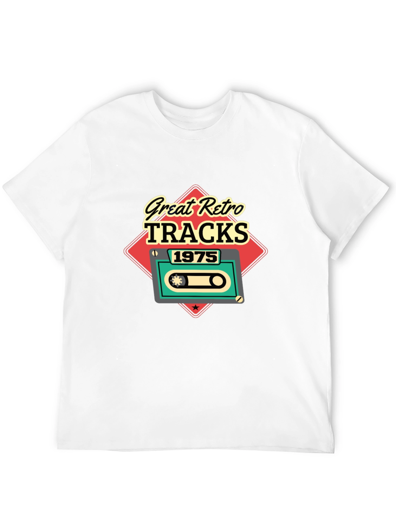 Great Retro Tracks 1975 Graphic T-Shirt