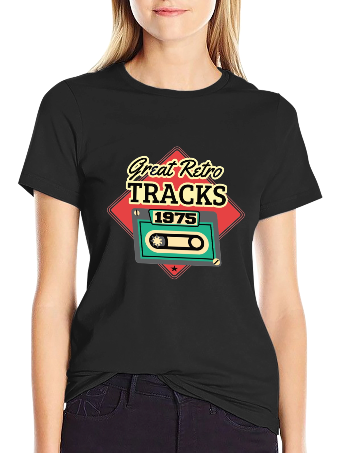 Great Retro Tracks 1975 Graphic T-Shirt