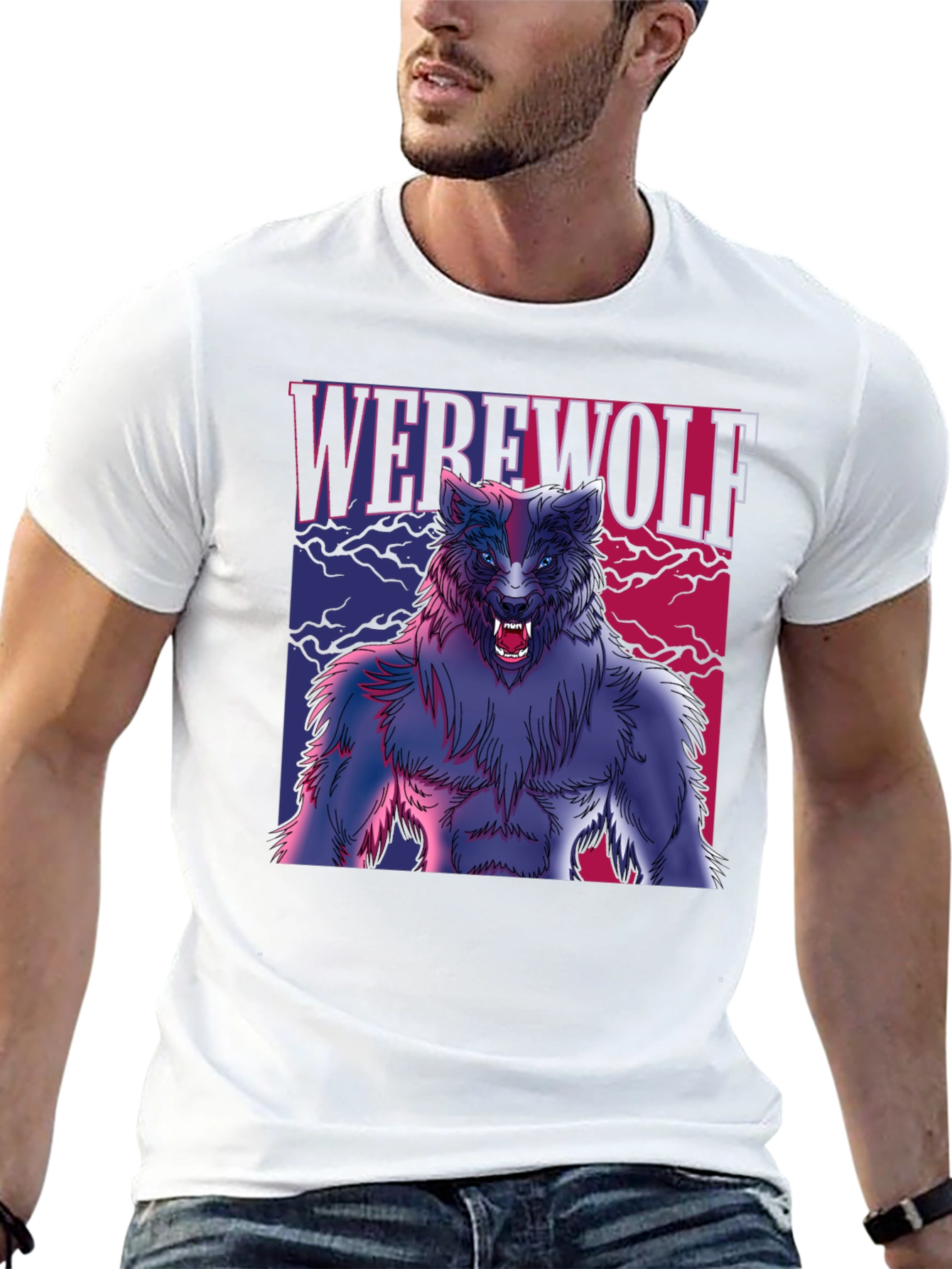 Werewolf Graphic T-Shirt - Horror Fan Apparel