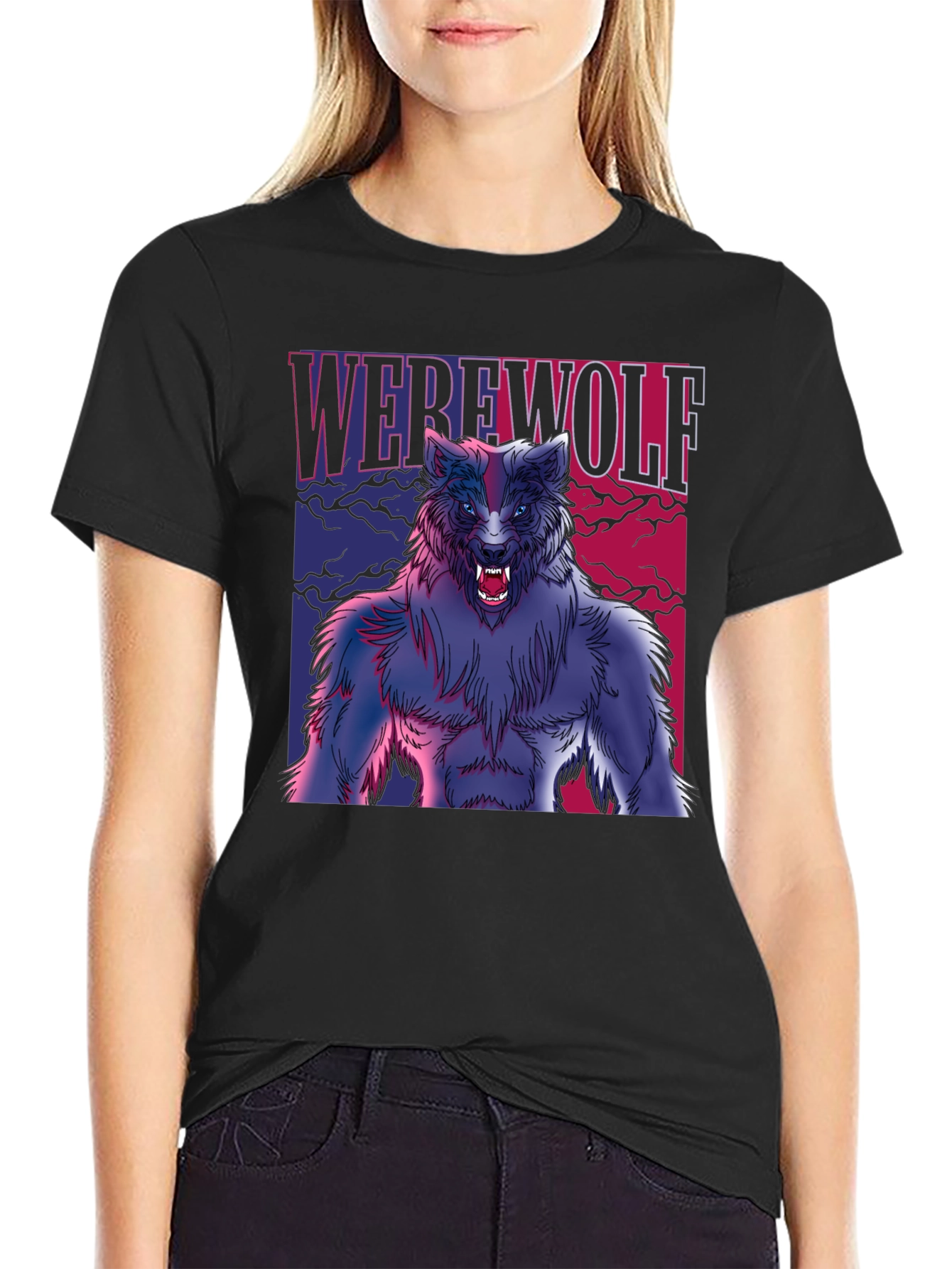 Werewolf Graphic T-Shirt - Horror Fan Apparel