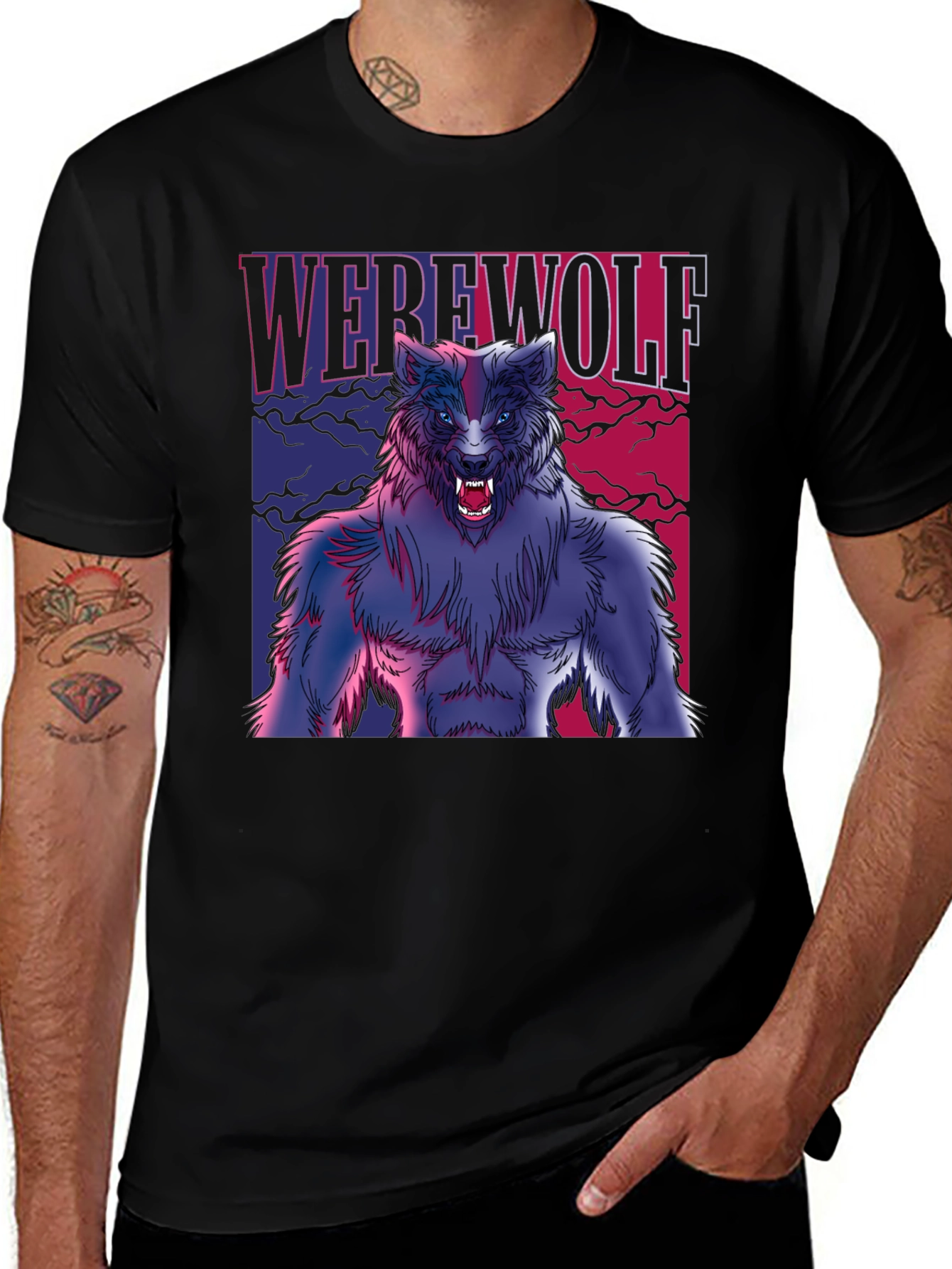 Werewolf Graphic T-Shirt - Horror Fan Apparel