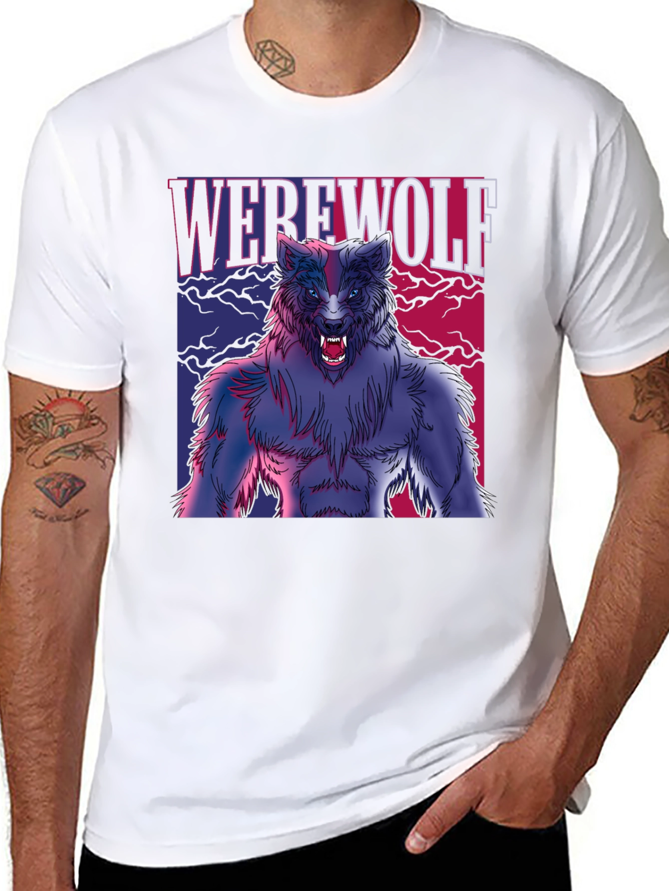 Werewolf Graphic T-Shirt - Horror Fan Apparel