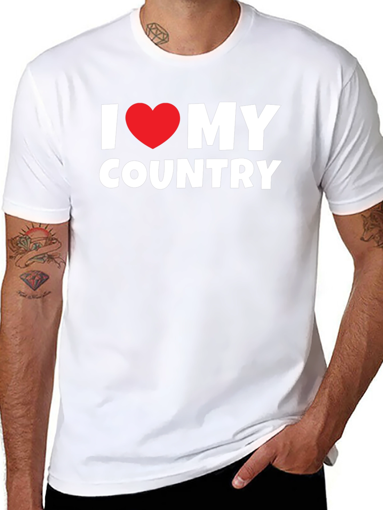 I Love My Country T-Shirt - Patriotic Pride