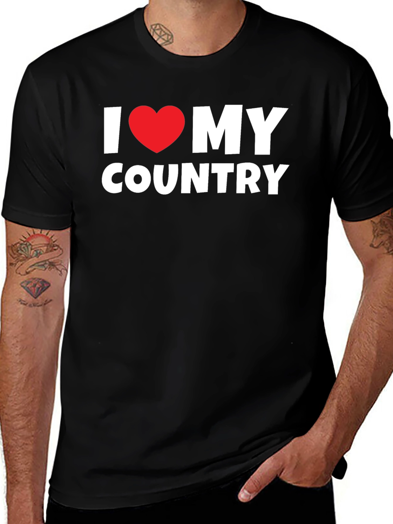 I Love My Country T-Shirt - Patriotic Pride