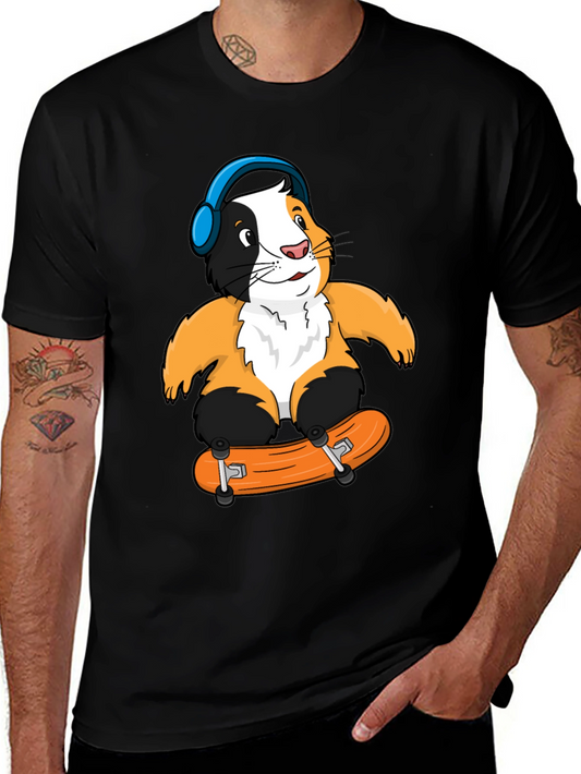 Guinea Pig Skateboarder T-Shirt