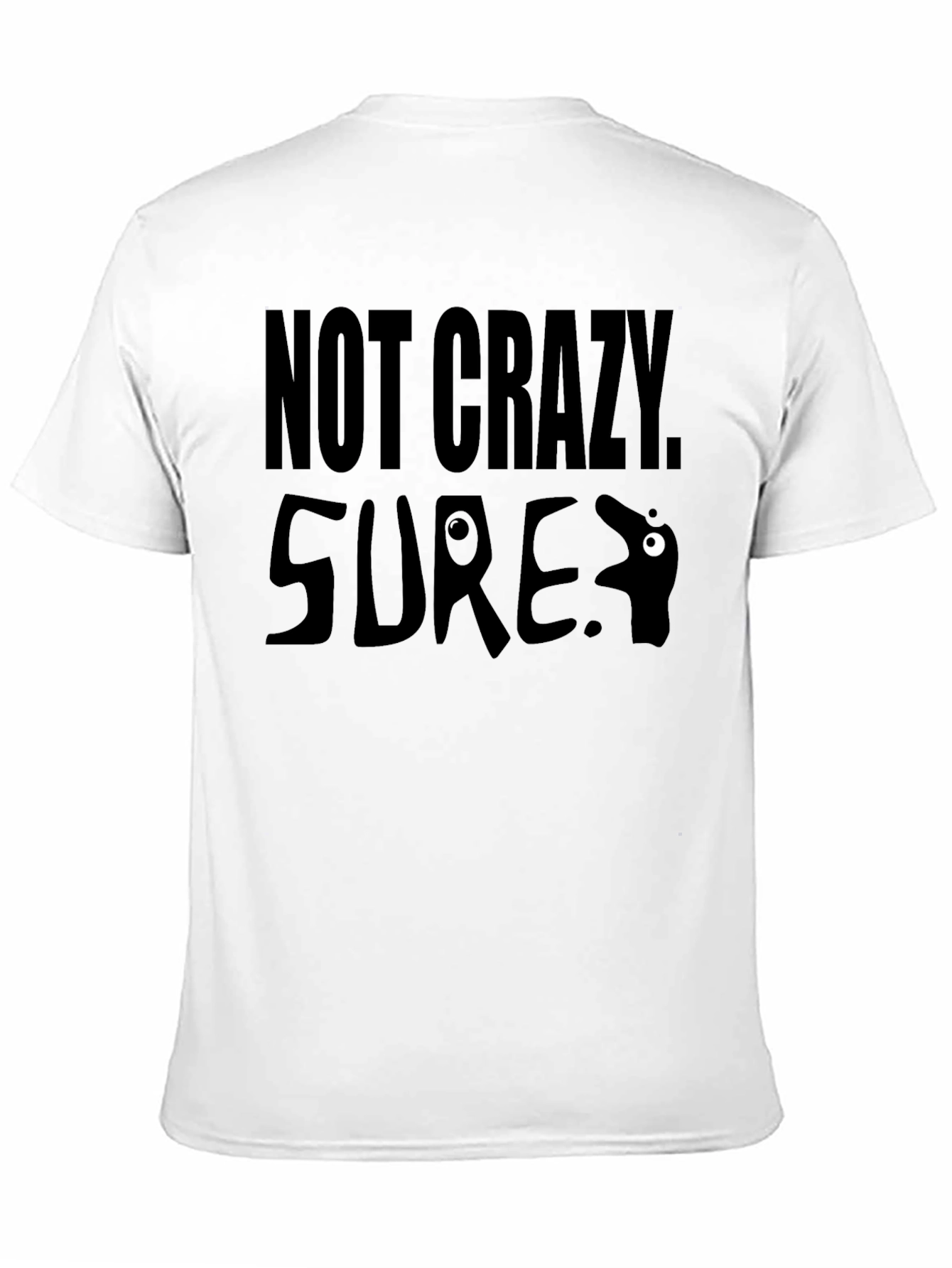 Not Crazy Sure T-Shirt Funny Graphic Tee