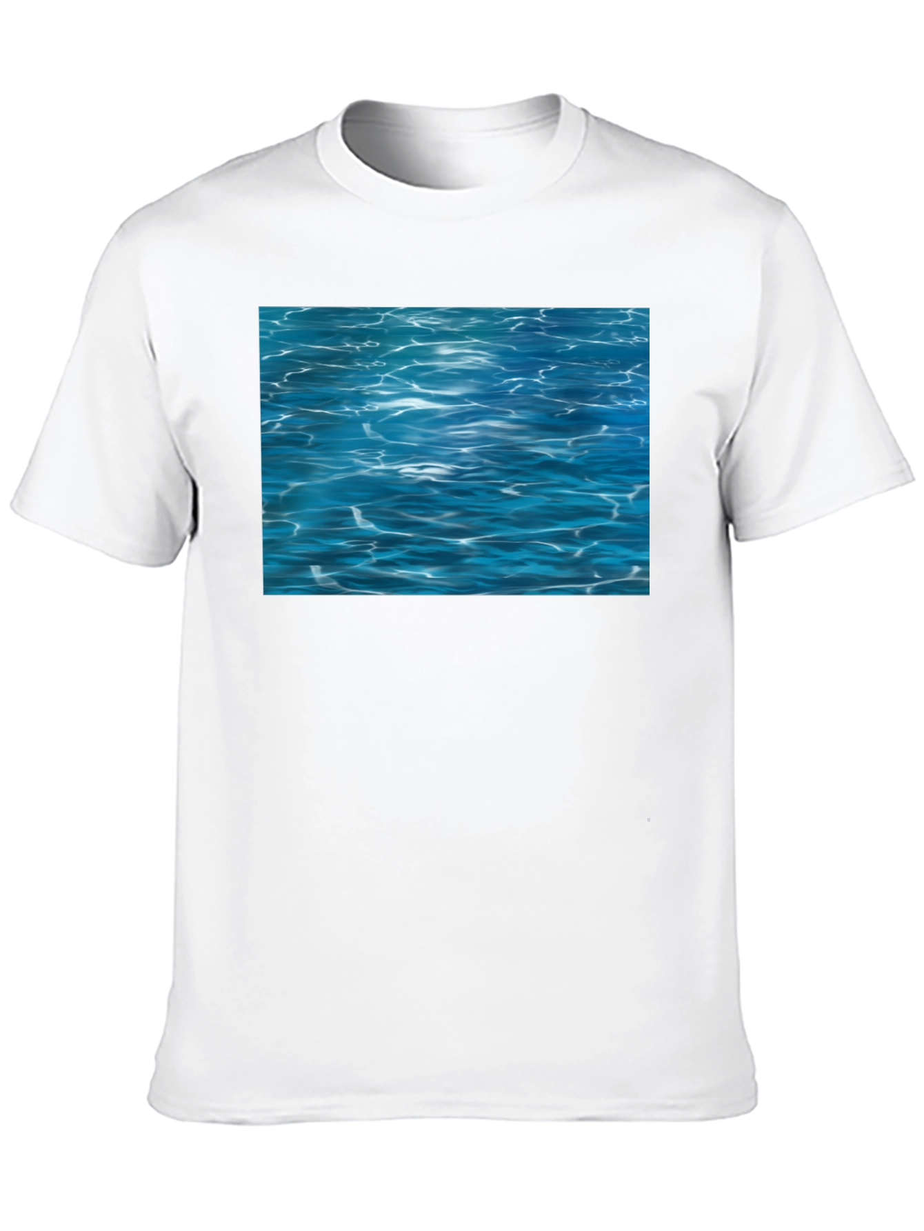 Ocean Ripples Graphic Black T-Shirt