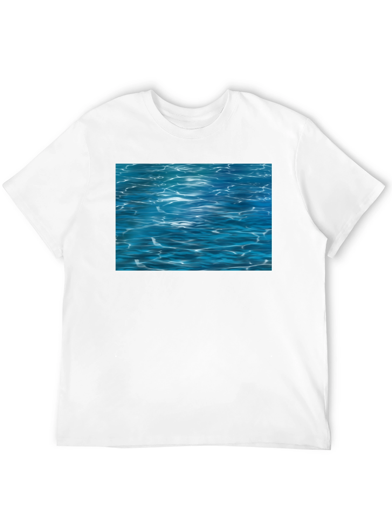 Ocean Ripples Graphic Black T-Shirt