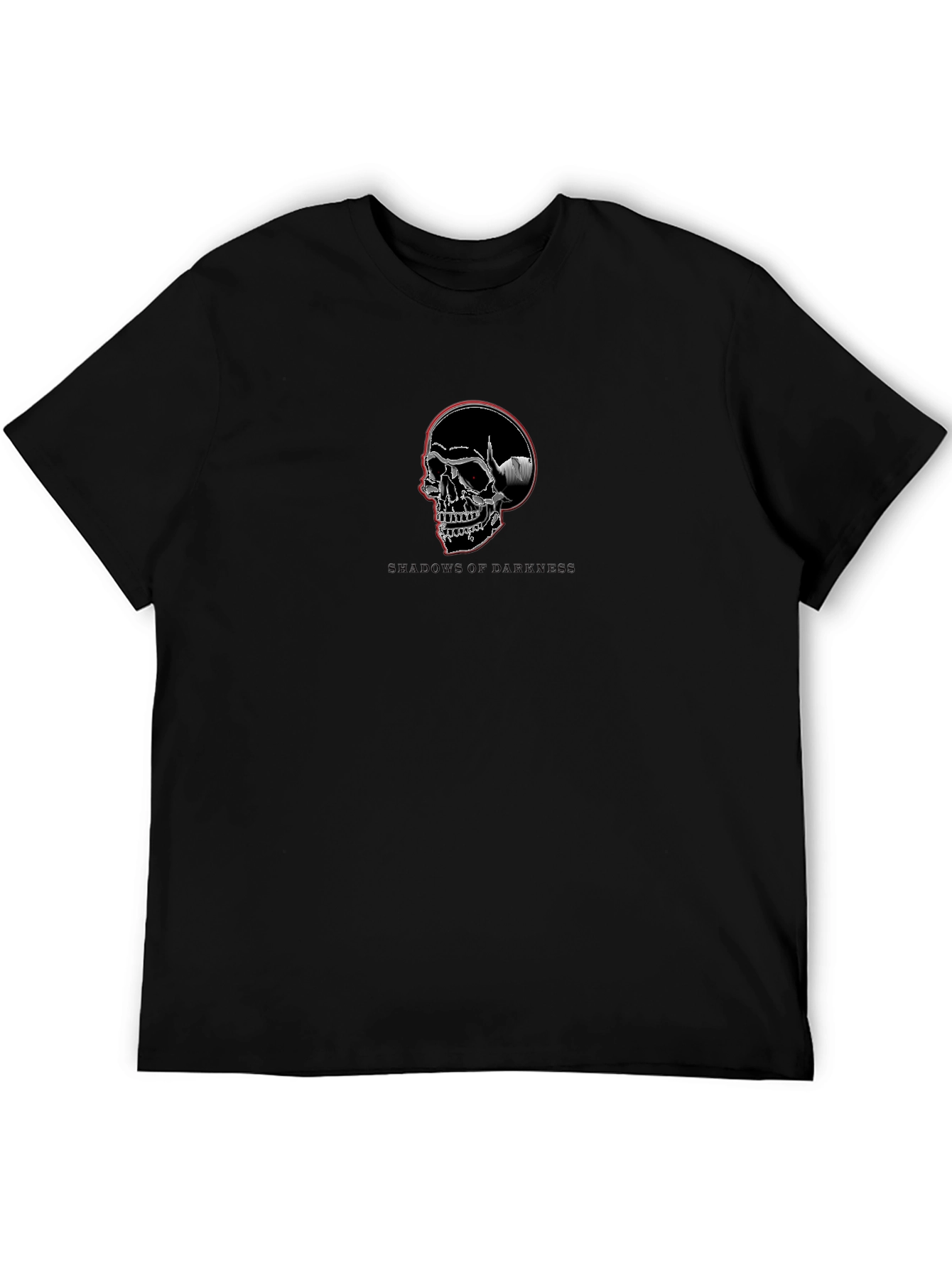 Shadows of Darkness Skull Graphic T-Shirt