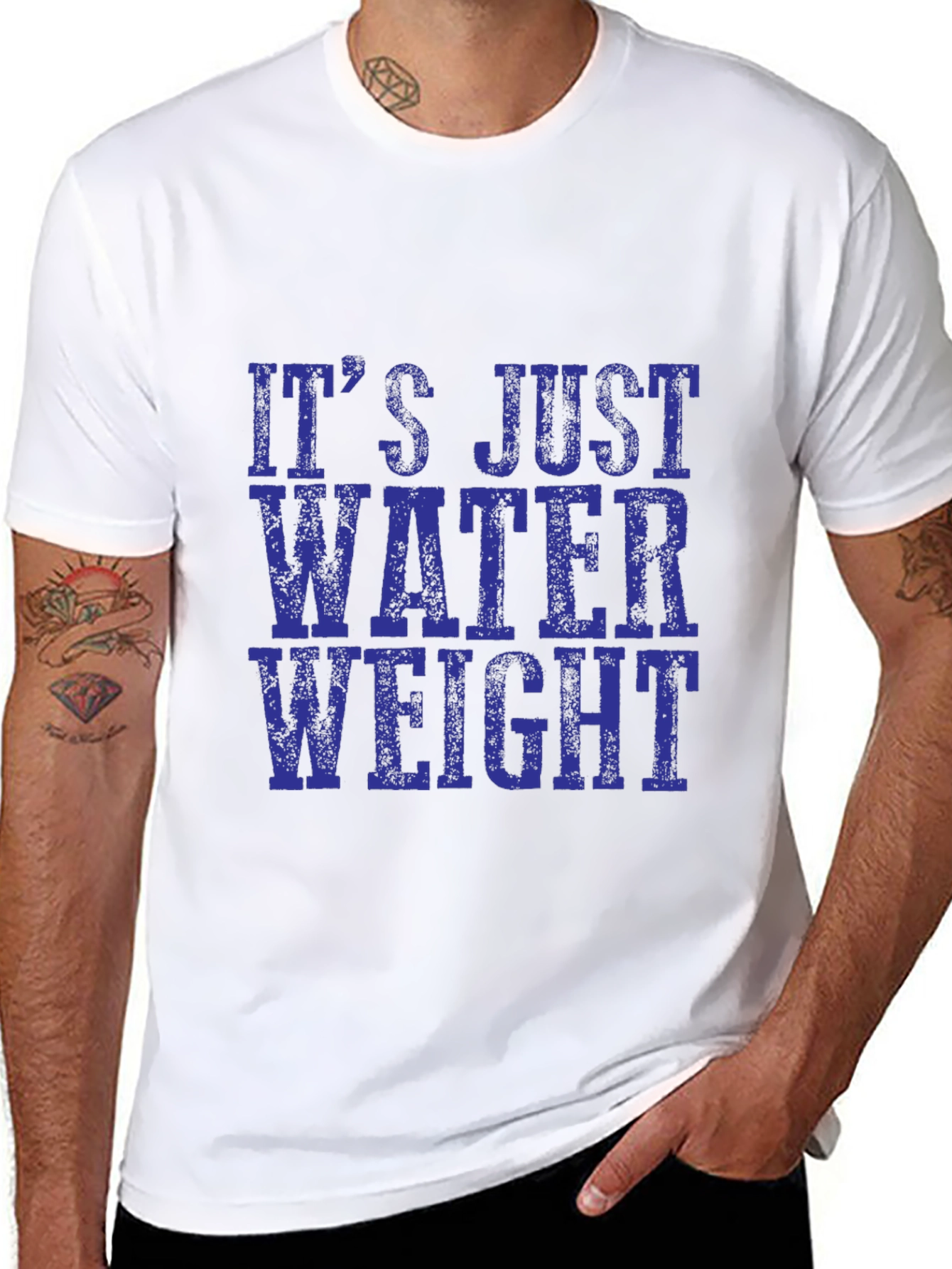 Its Just Water Weight Black T-Shirt