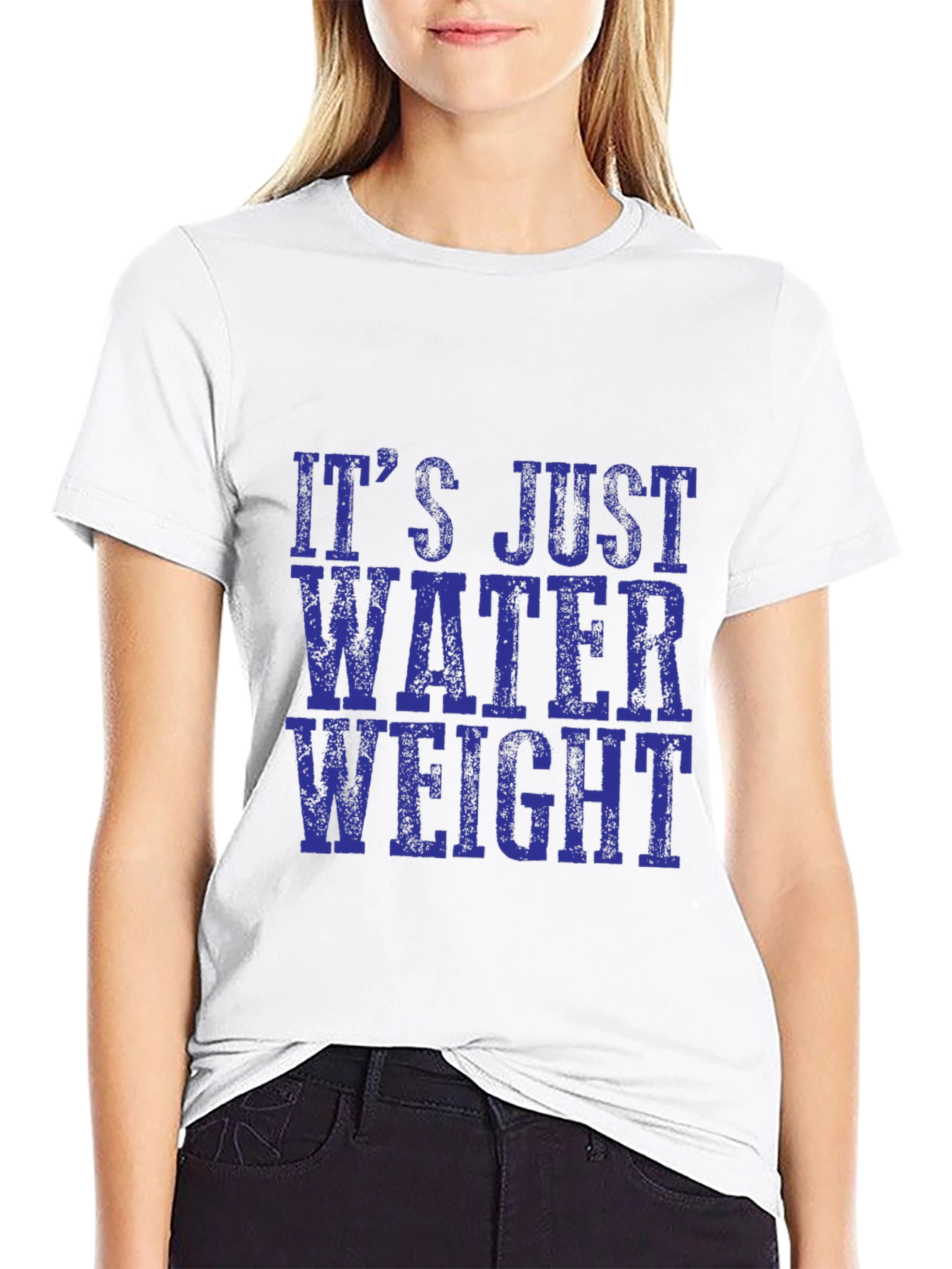 Its Just Water Weight Black T-Shirt