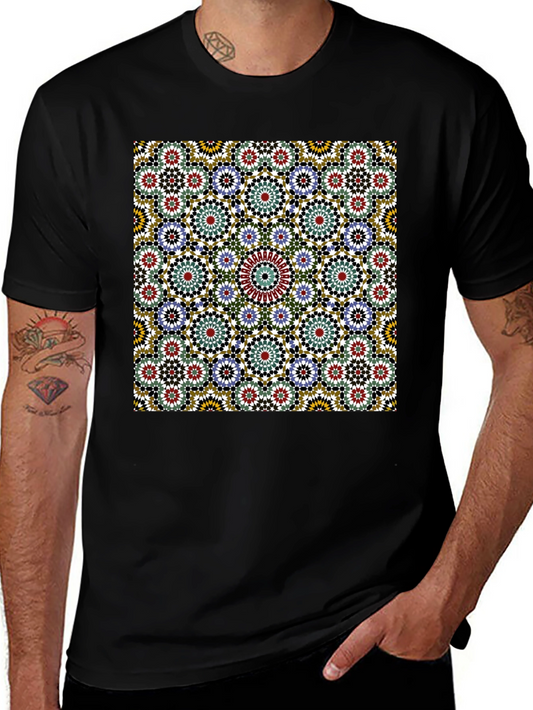 Geometric Pattern Tee - Stylish Casual Wear