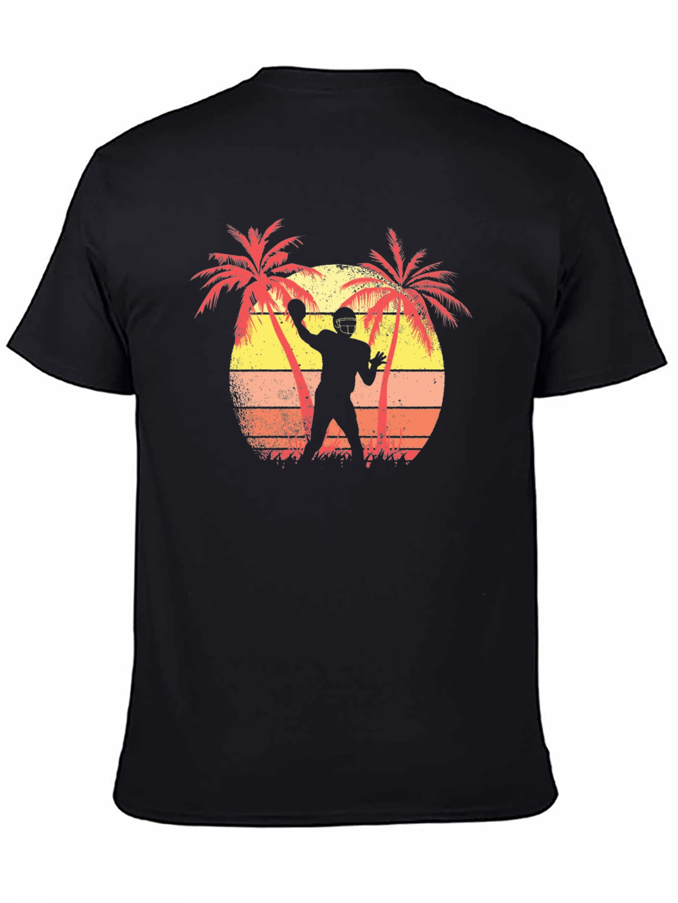 Tropical Football T-Shirt - Sunset Design