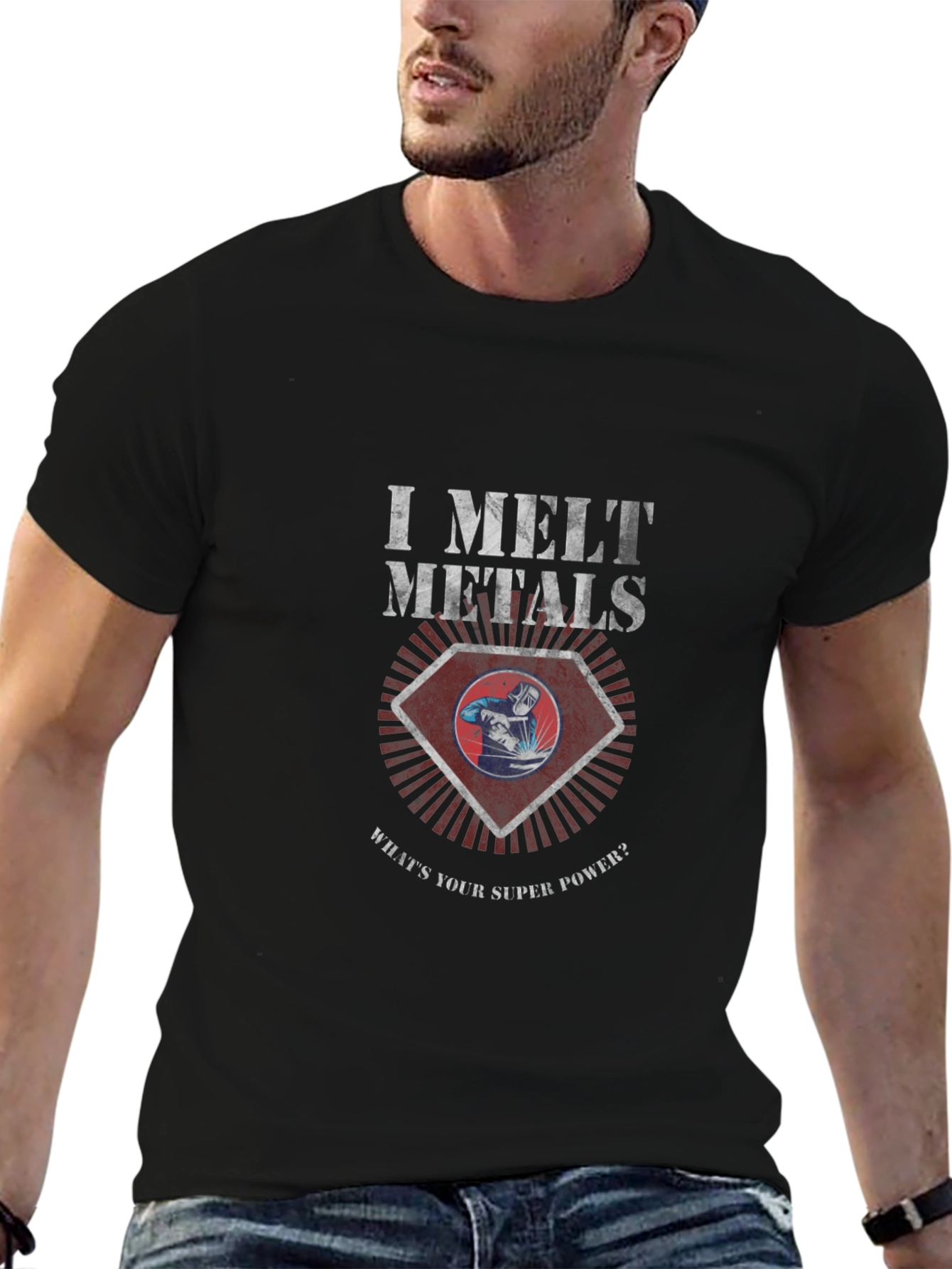 I Melt Metals Graphic T-Shirt - Welder Superpower Tee