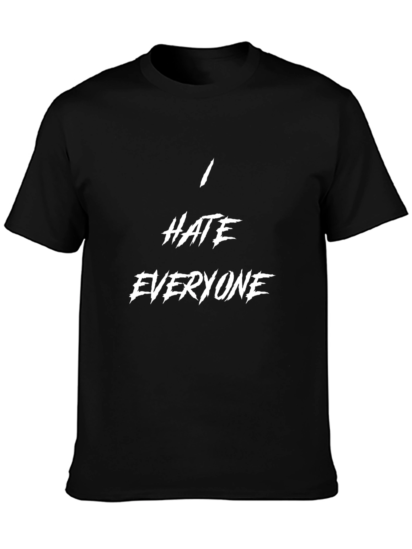 I Hate Everyone Graphic T-Shirt - Black