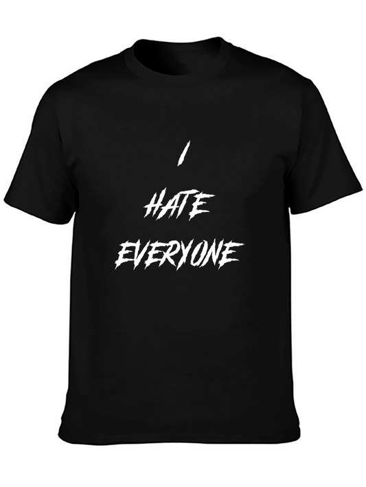I Hate Everyone Graphic T-Shirt - Black