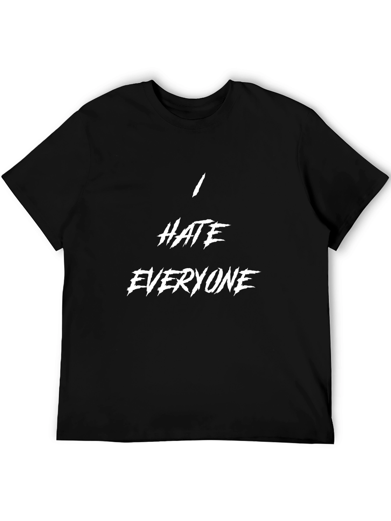 I Hate Everyone Graphic T-Shirt - Black