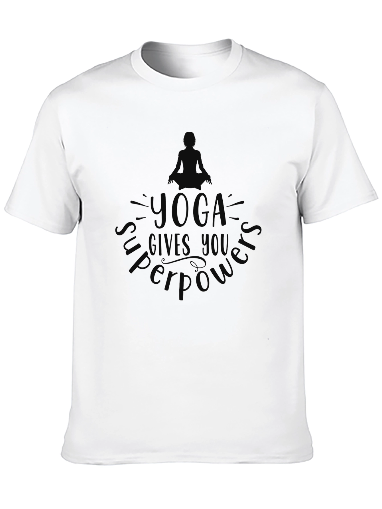 Yoga Superpowers T-Shirt - Comfortable Black Tee