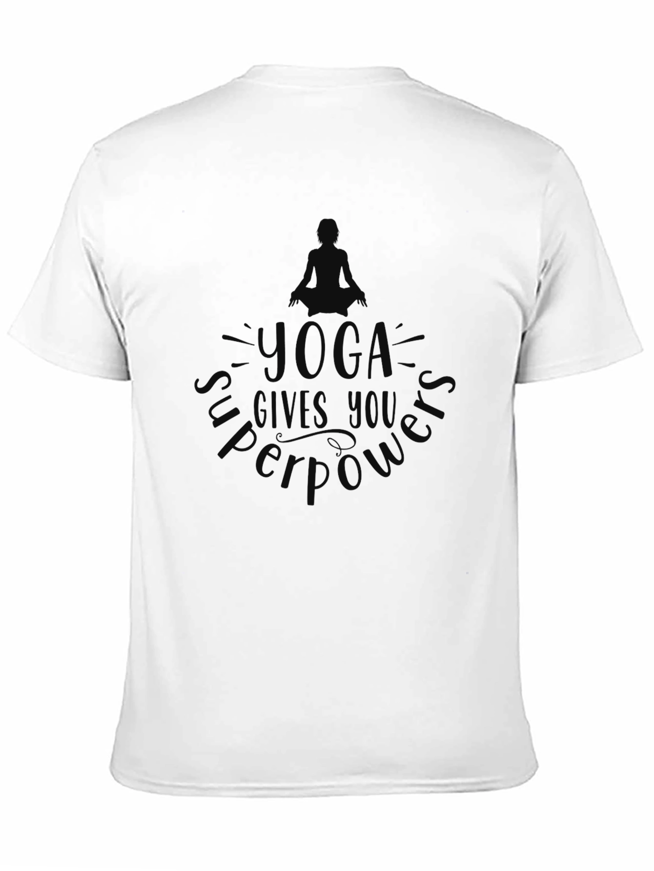Yoga Superpowers T-Shirt - Comfortable Black Tee