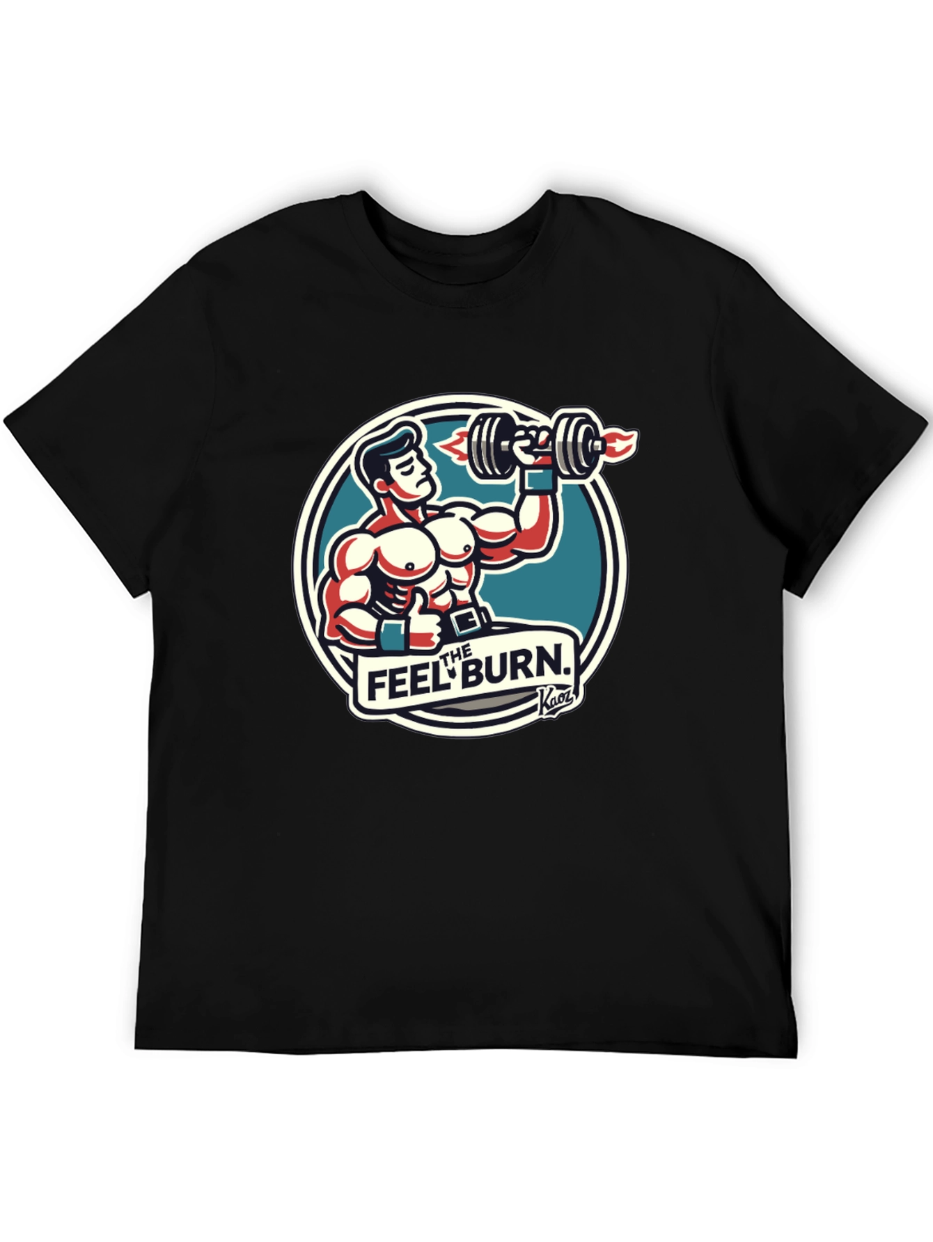 The Feel Burn Graphic Tee - Black Gym Shirt