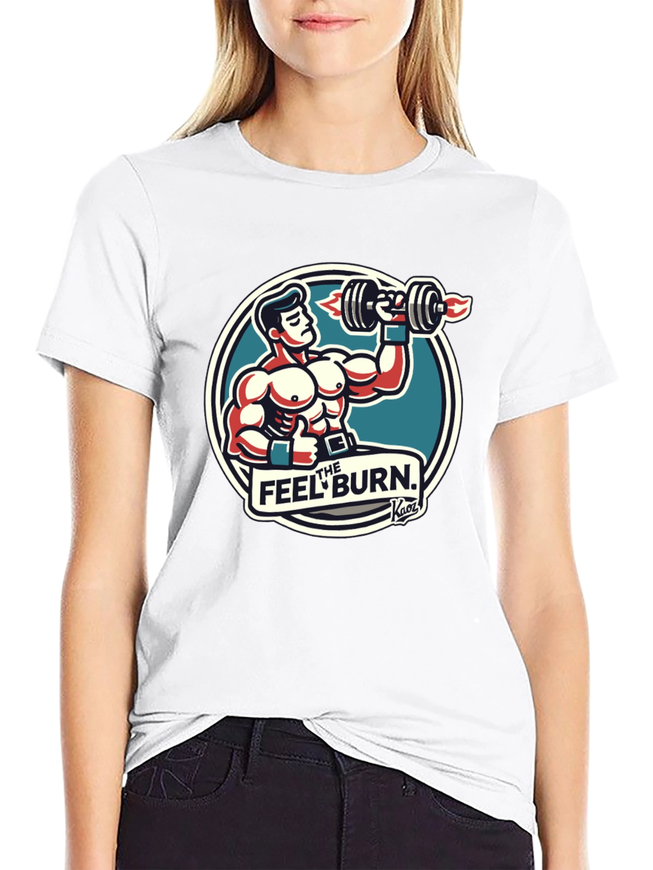 The Feel Burn Graphic Tee - Black Gym Shirt