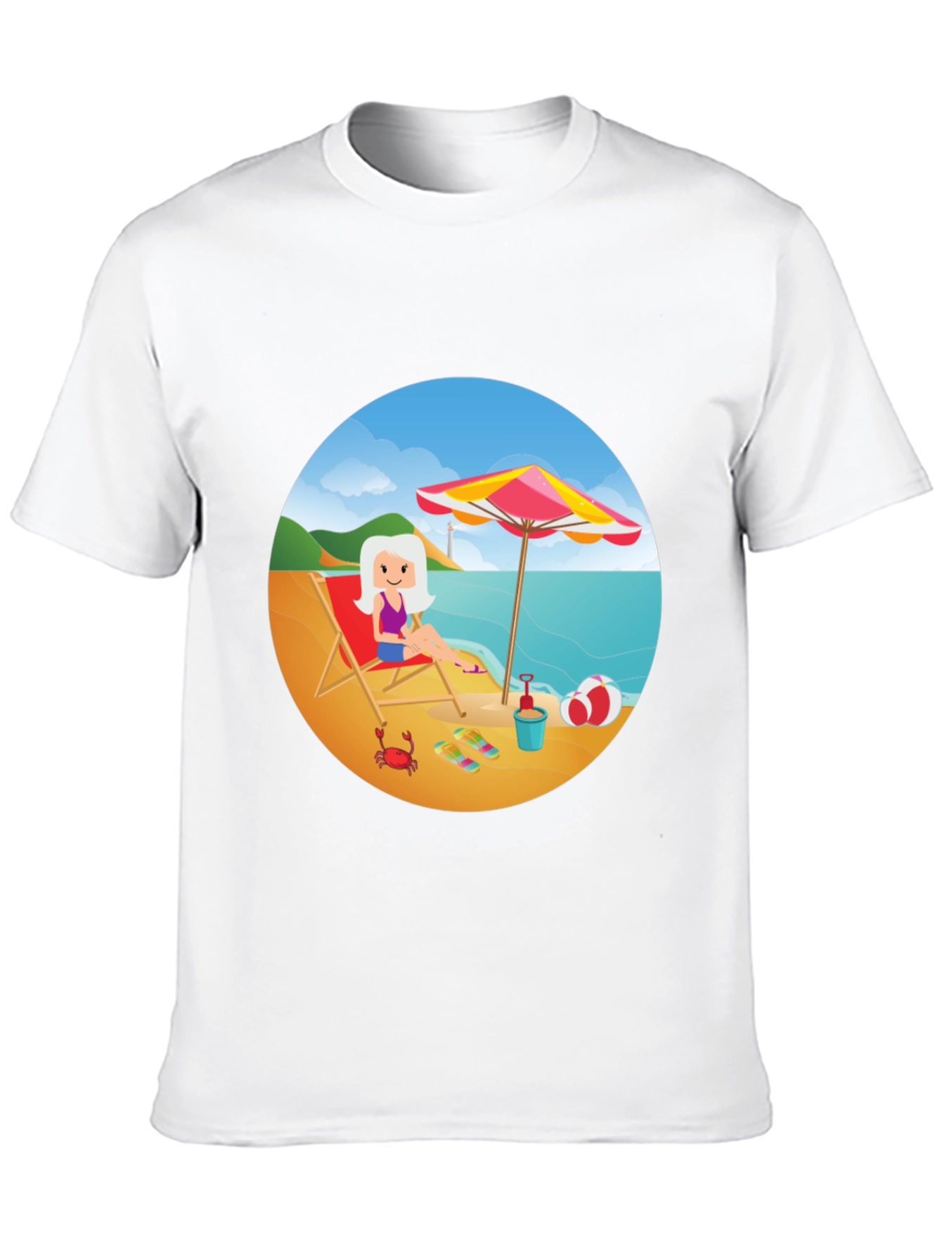 Beach Day Graphic Tee - Relaxed Summer Style