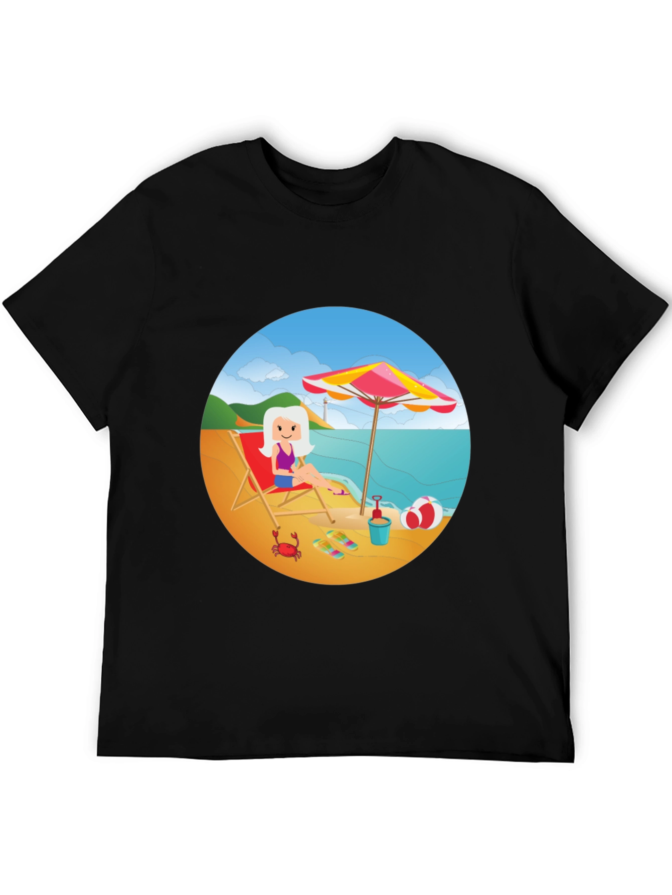 Beach Day Graphic Tee - Relaxed Summer Style