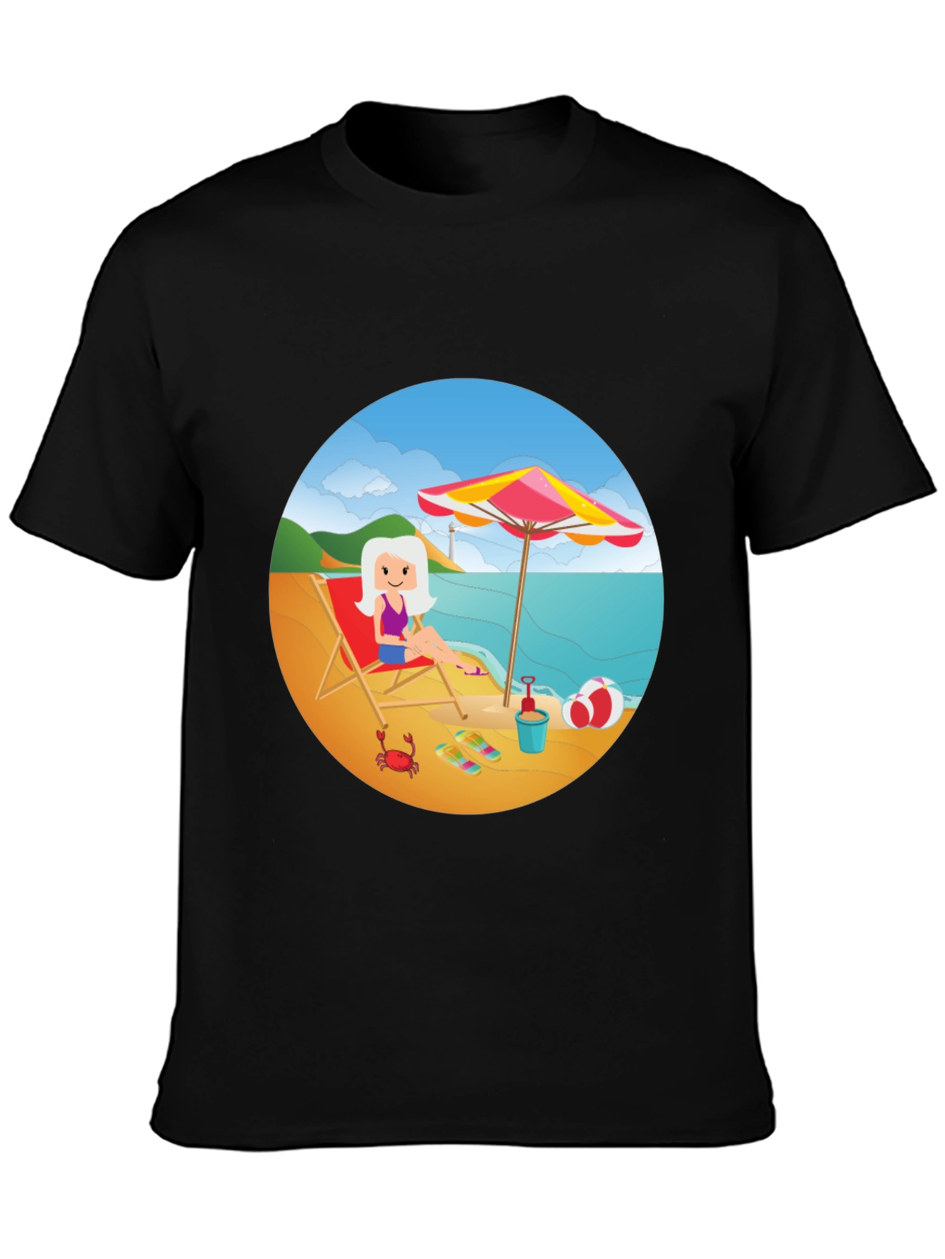 Beach Day Graphic Tee - Relaxed Summer Style