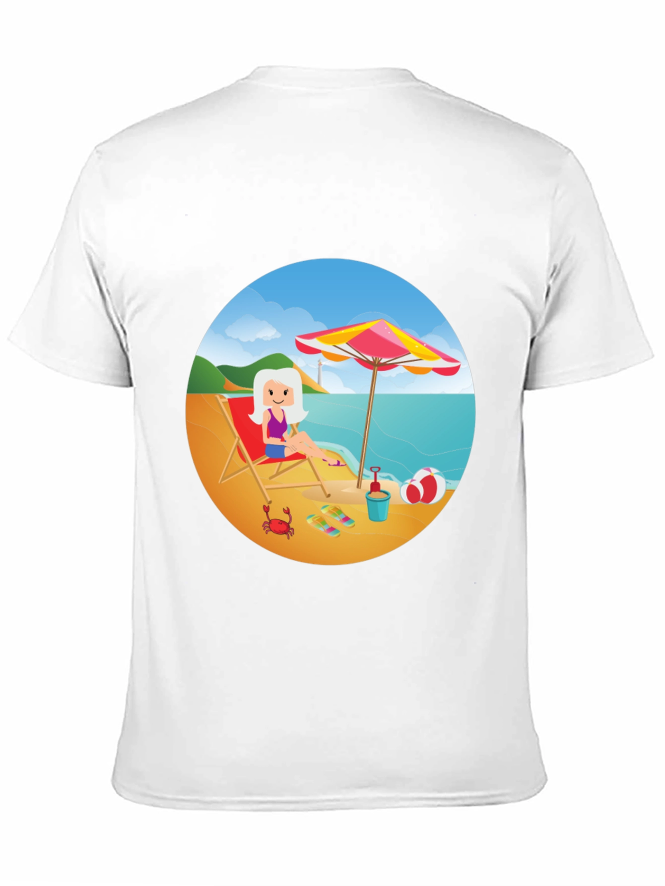 Beach Day Graphic Tee - Relaxed Summer Style