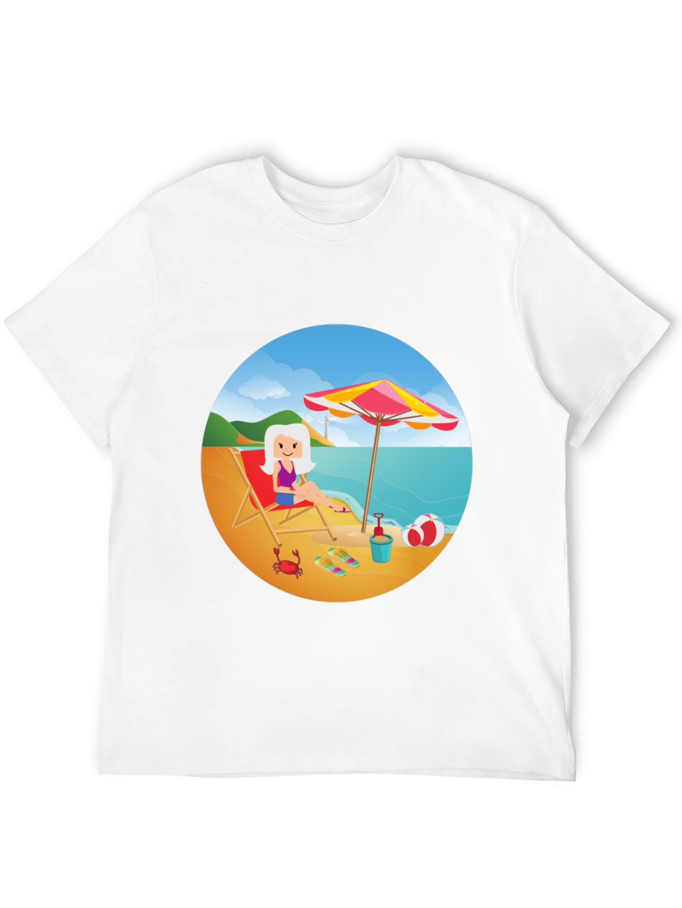 Beach Day Graphic Tee - Relaxed Summer Style