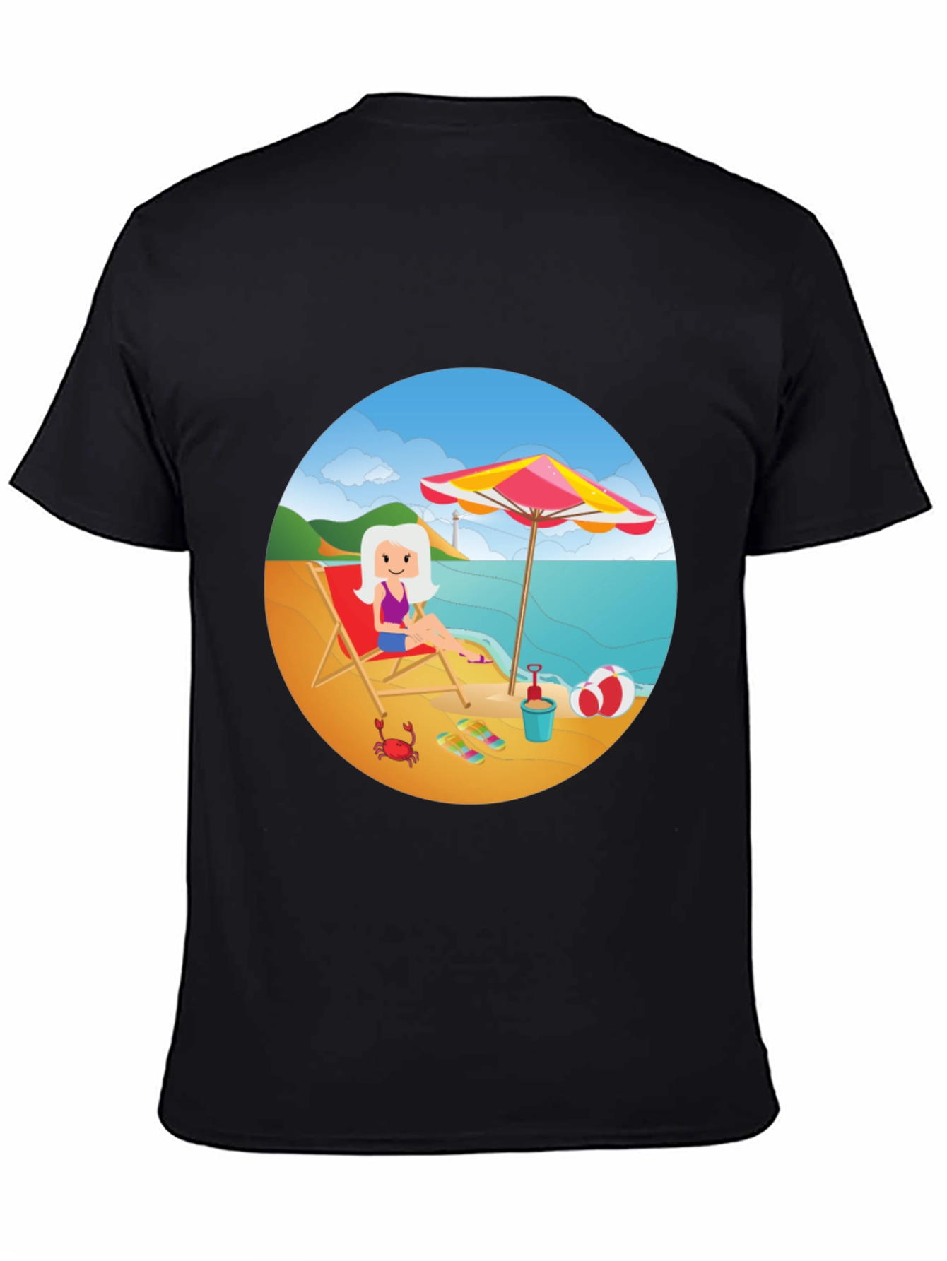 Beach Day Graphic Tee - Relaxed Summer Style