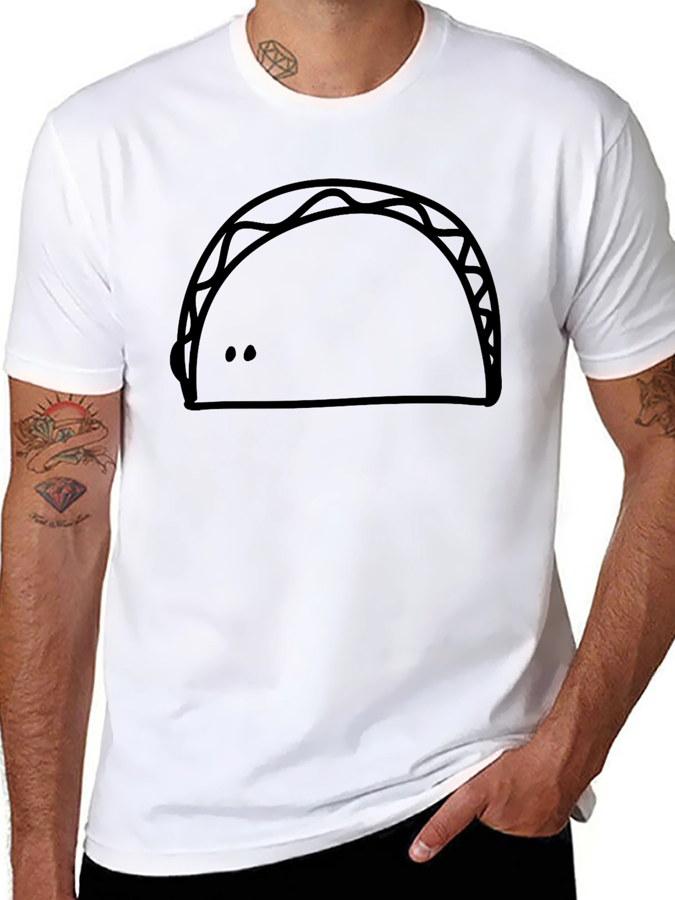Funny Taco Graphic T-Shirt - Casual Style