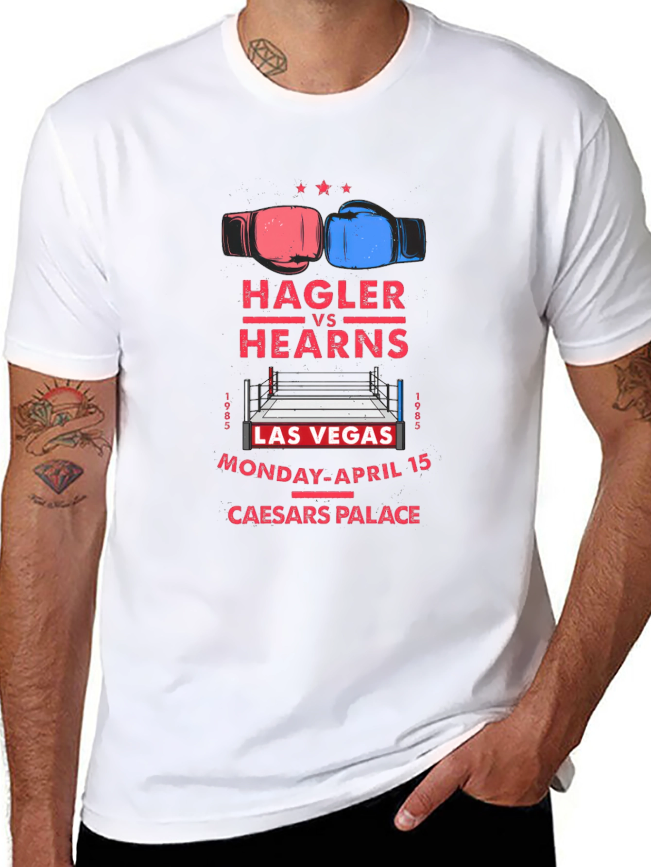 Hagler vs Hearns Boxing Match T-Shirt