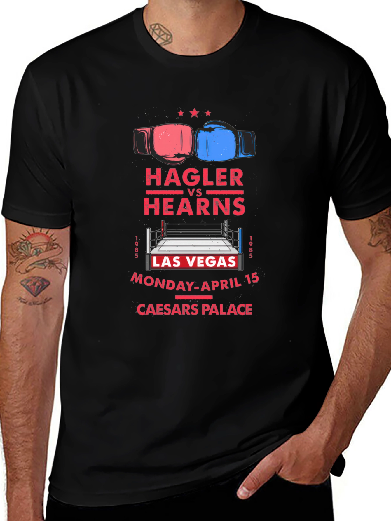 Hagler vs Hearns Boxing Match T-Shirt