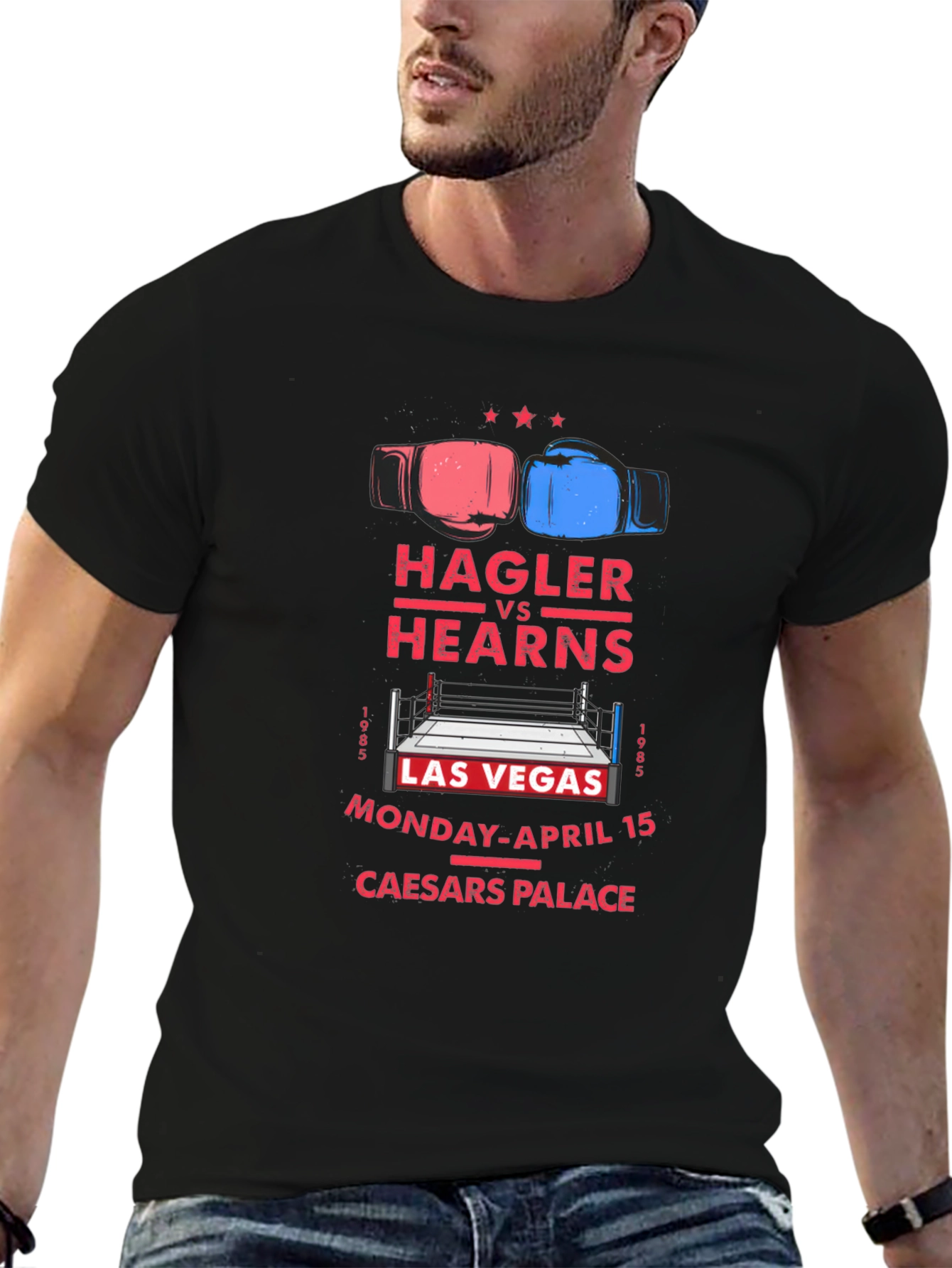 Hagler vs Hearns Boxing Match T-Shirt