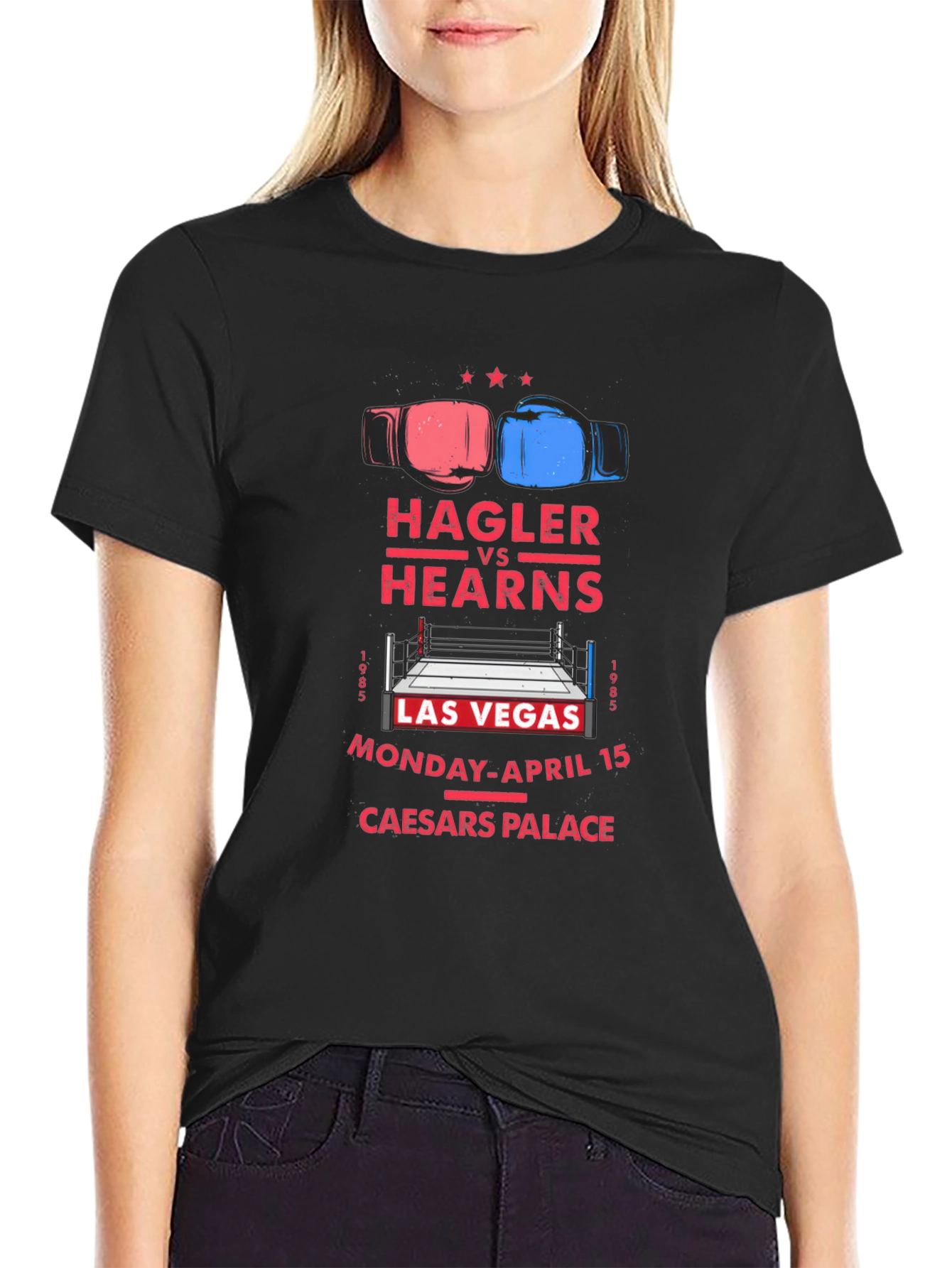 Hagler vs Hearns Boxing Match T-Shirt
