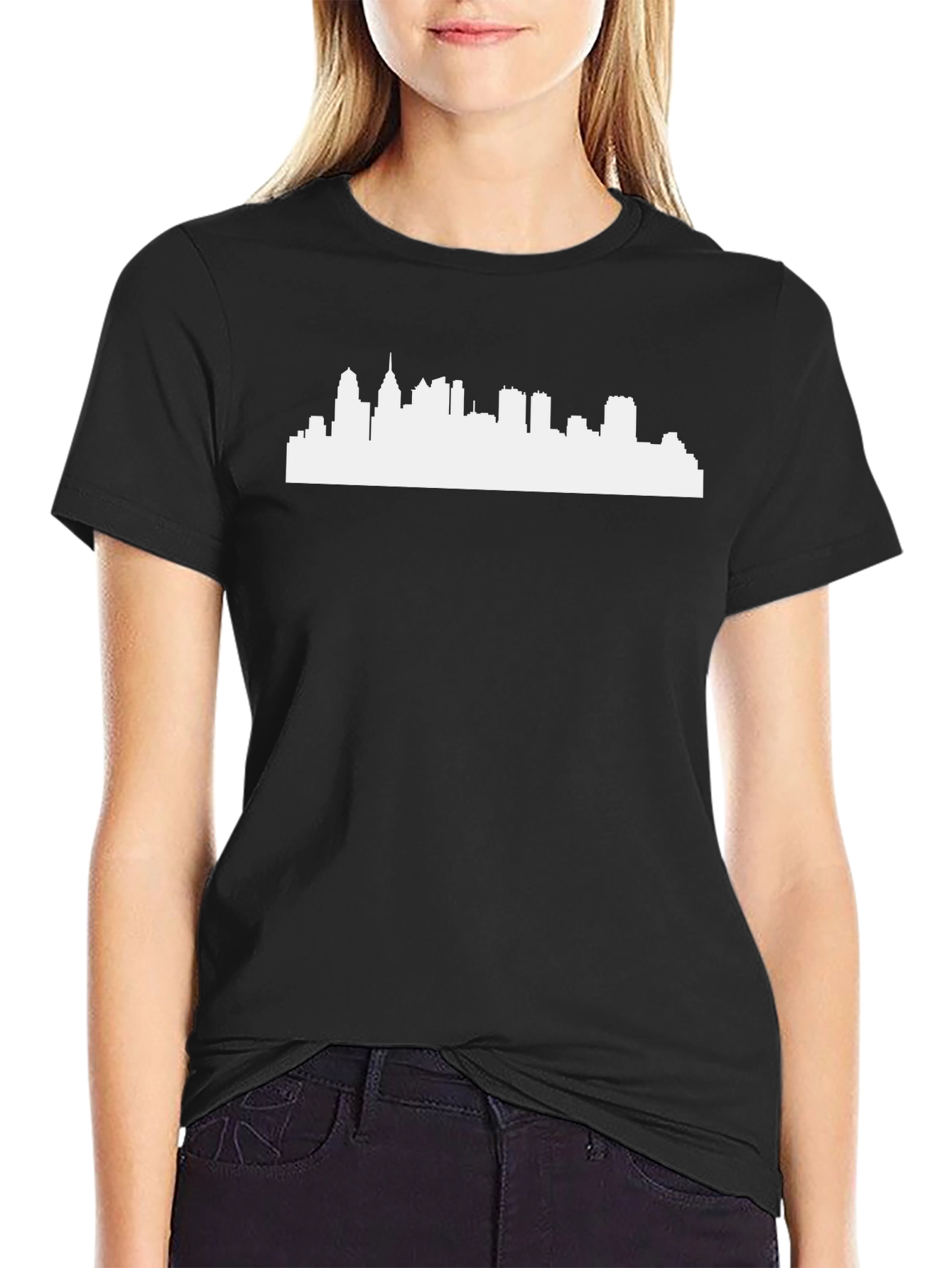 Cityscape Graphic Tee - Black